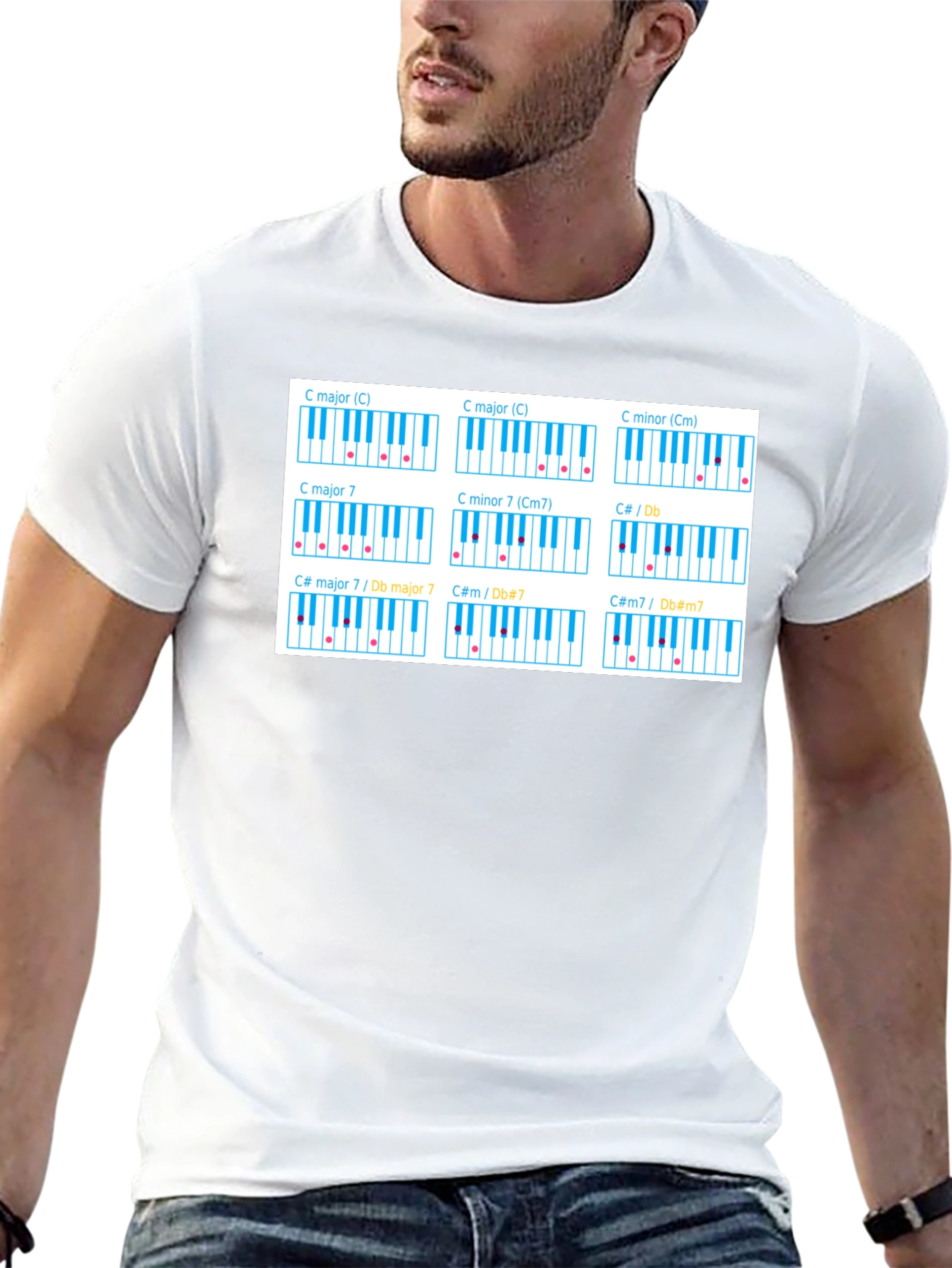 Piano Chord T-Shirt - Music Theory Tee