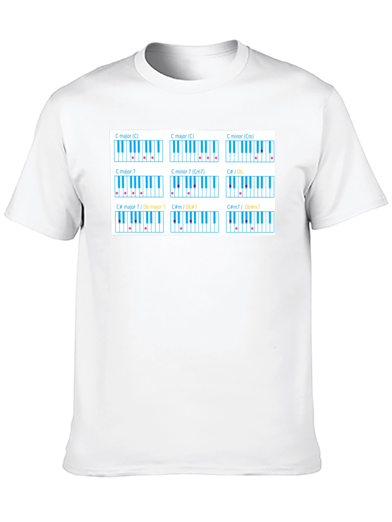 Piano Chord T-Shirt - Music Theory Tee