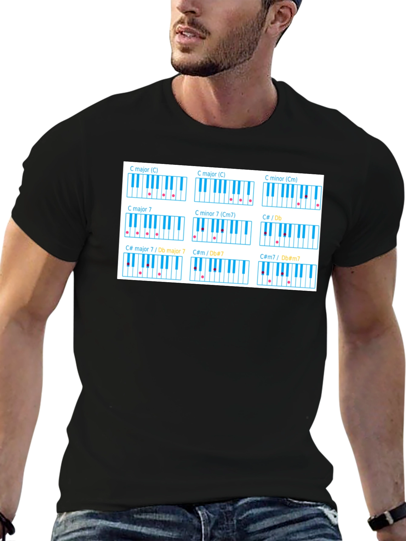 Piano Chord T-Shirt - Music Theory Tee
