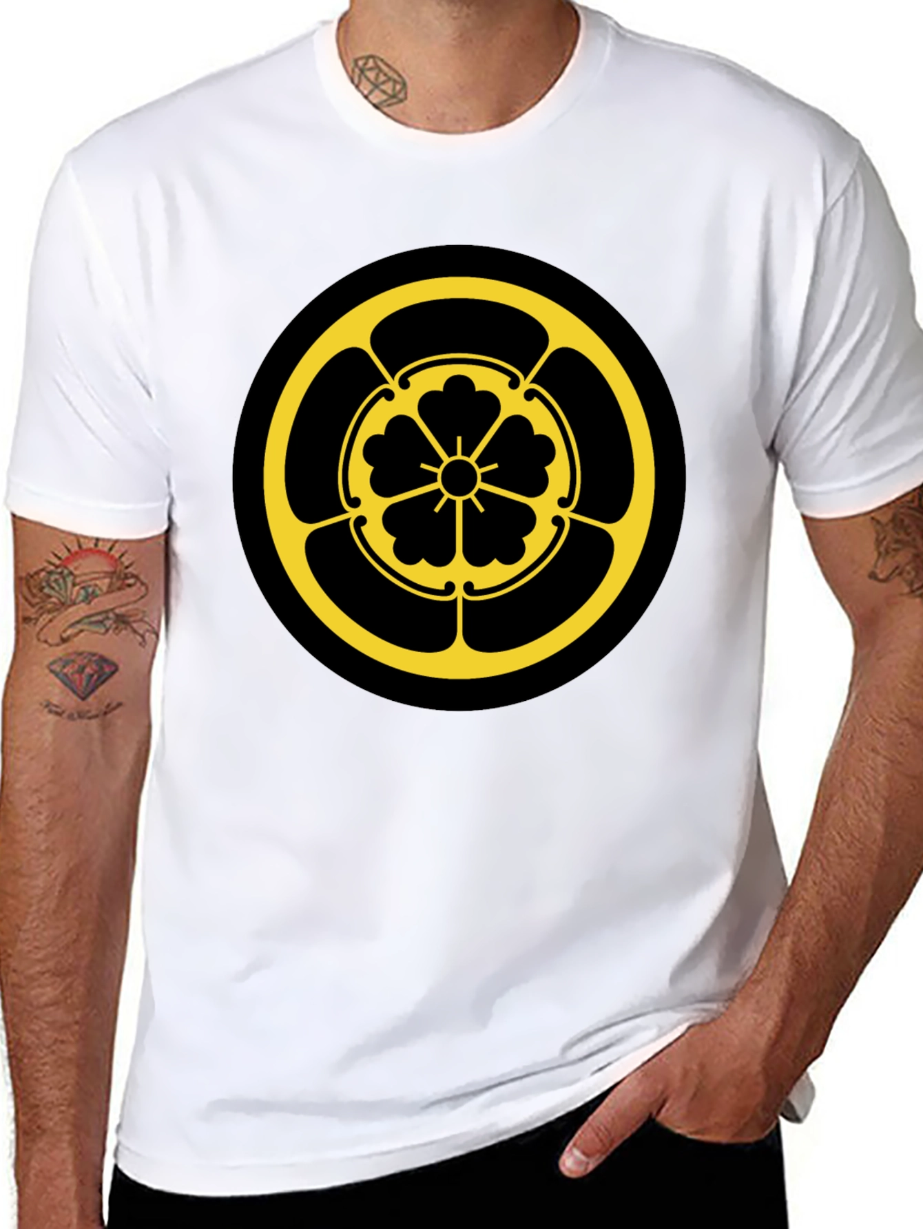 Japanese Clan Symbol T-Shirt - Black