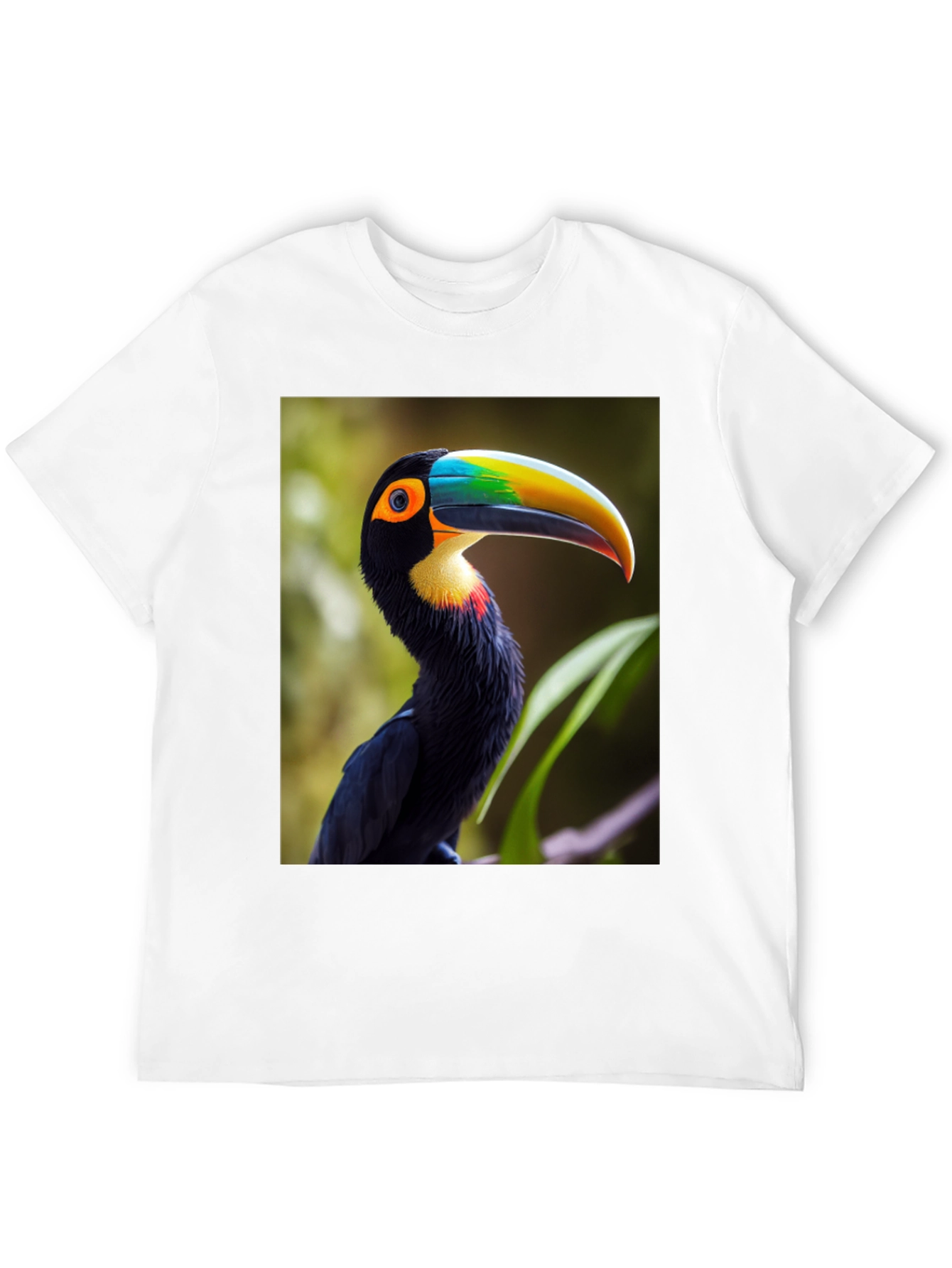 Tropical Toucan Graphic Tee - Vibrant Bird Design