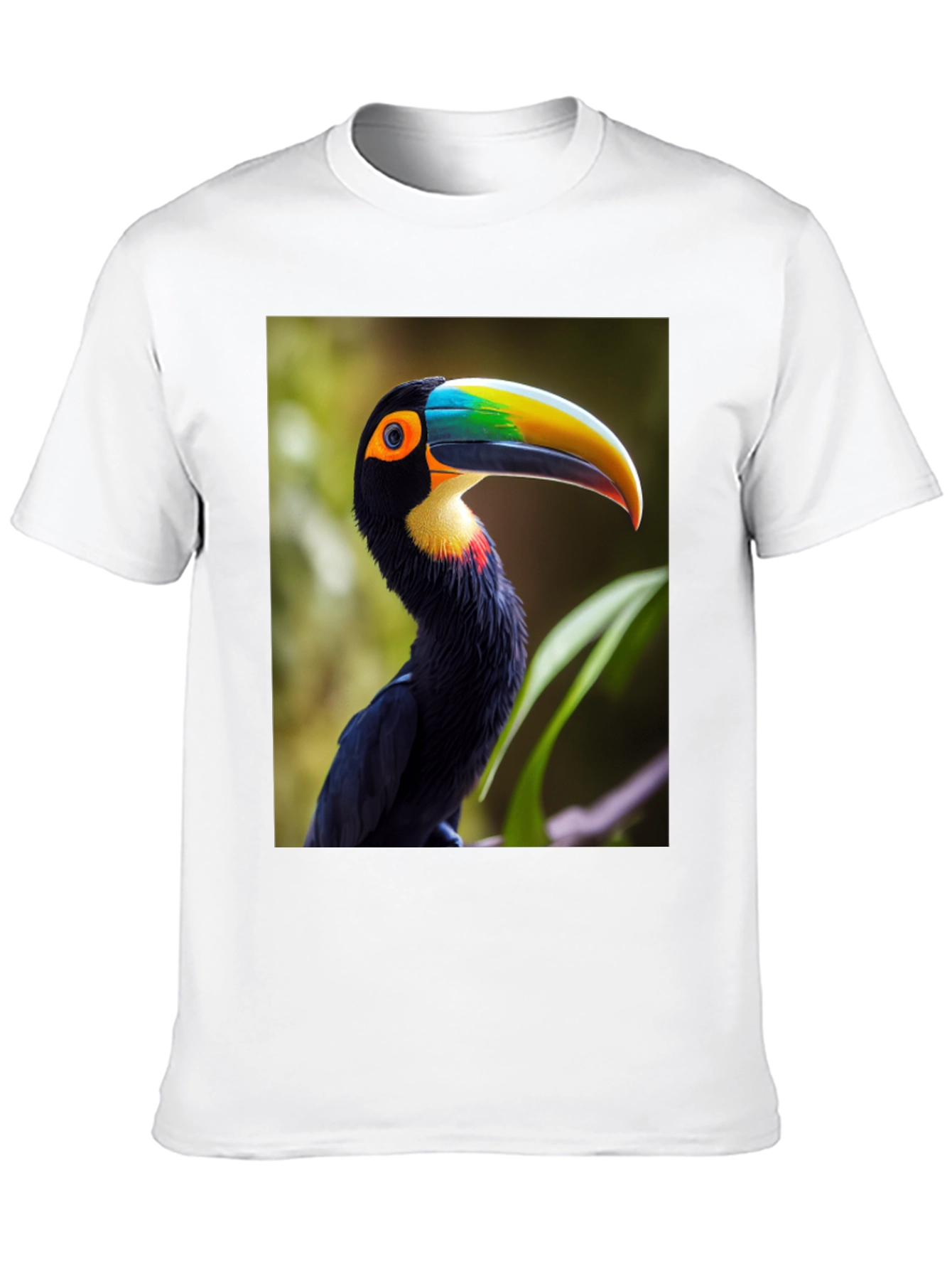 Tropical Toucan Graphic Tee - Vibrant Bird Design