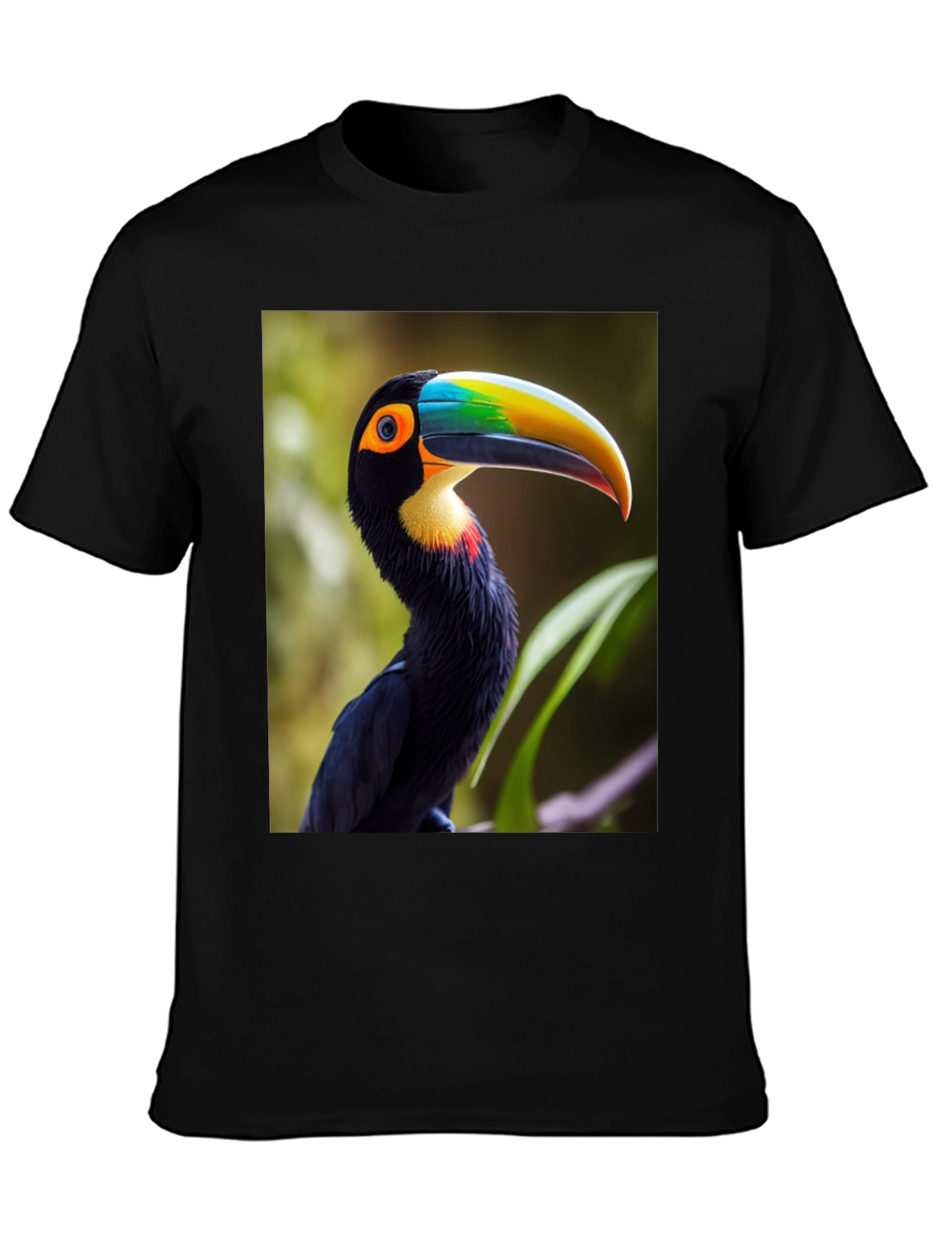 Tropical Toucan Graphic Tee - Vibrant Bird Design