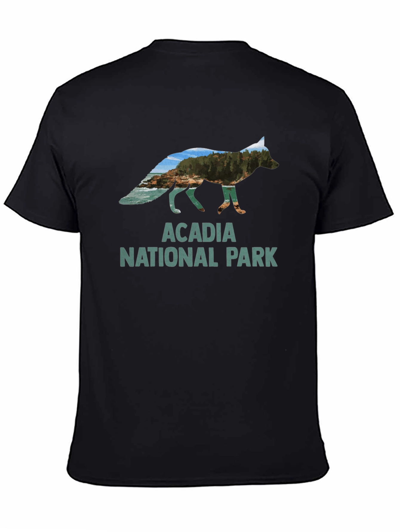 Acadia National Park Fox Graphic T-Shirt