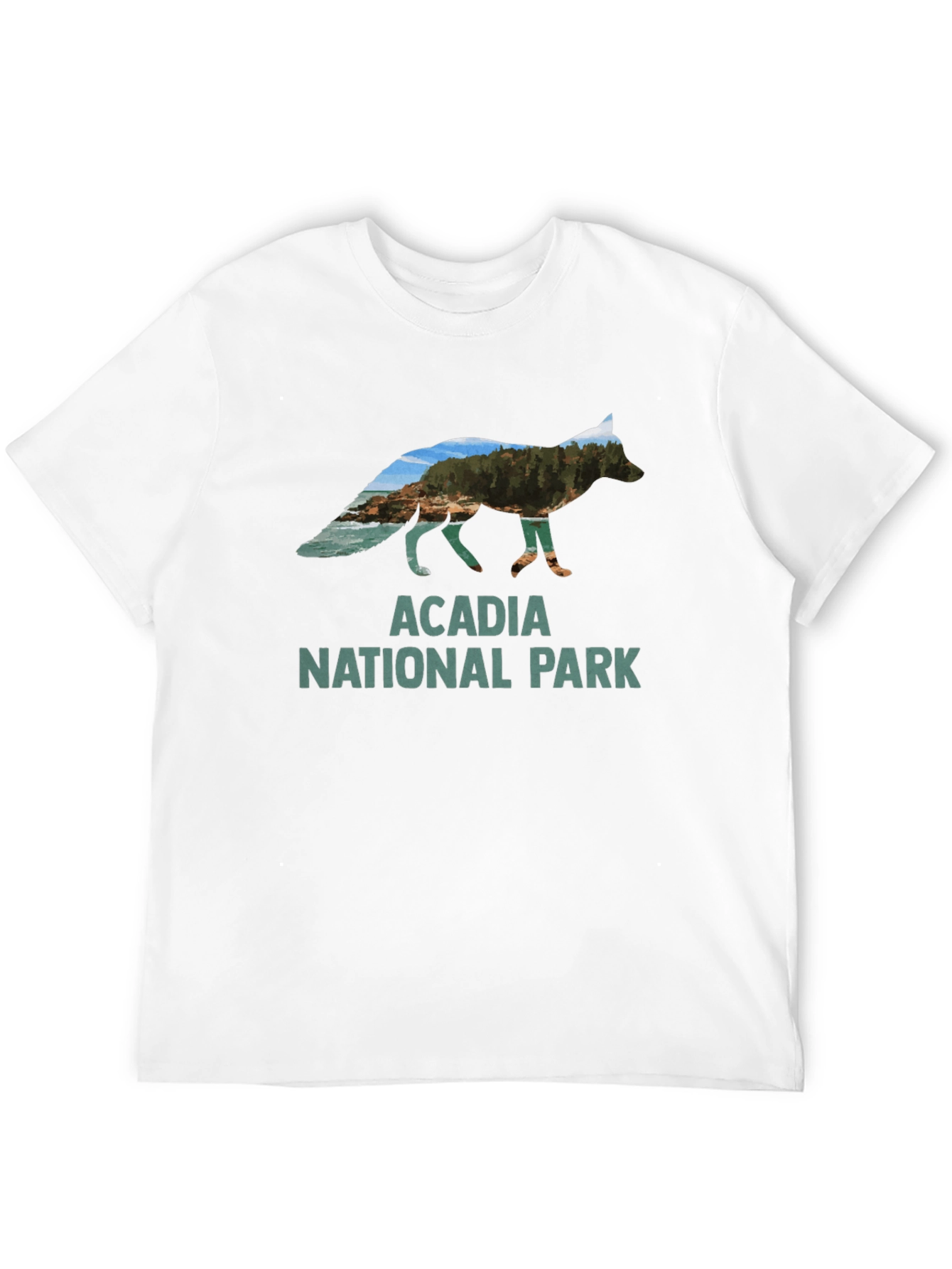 Acadia National Park Fox Graphic T-Shirt