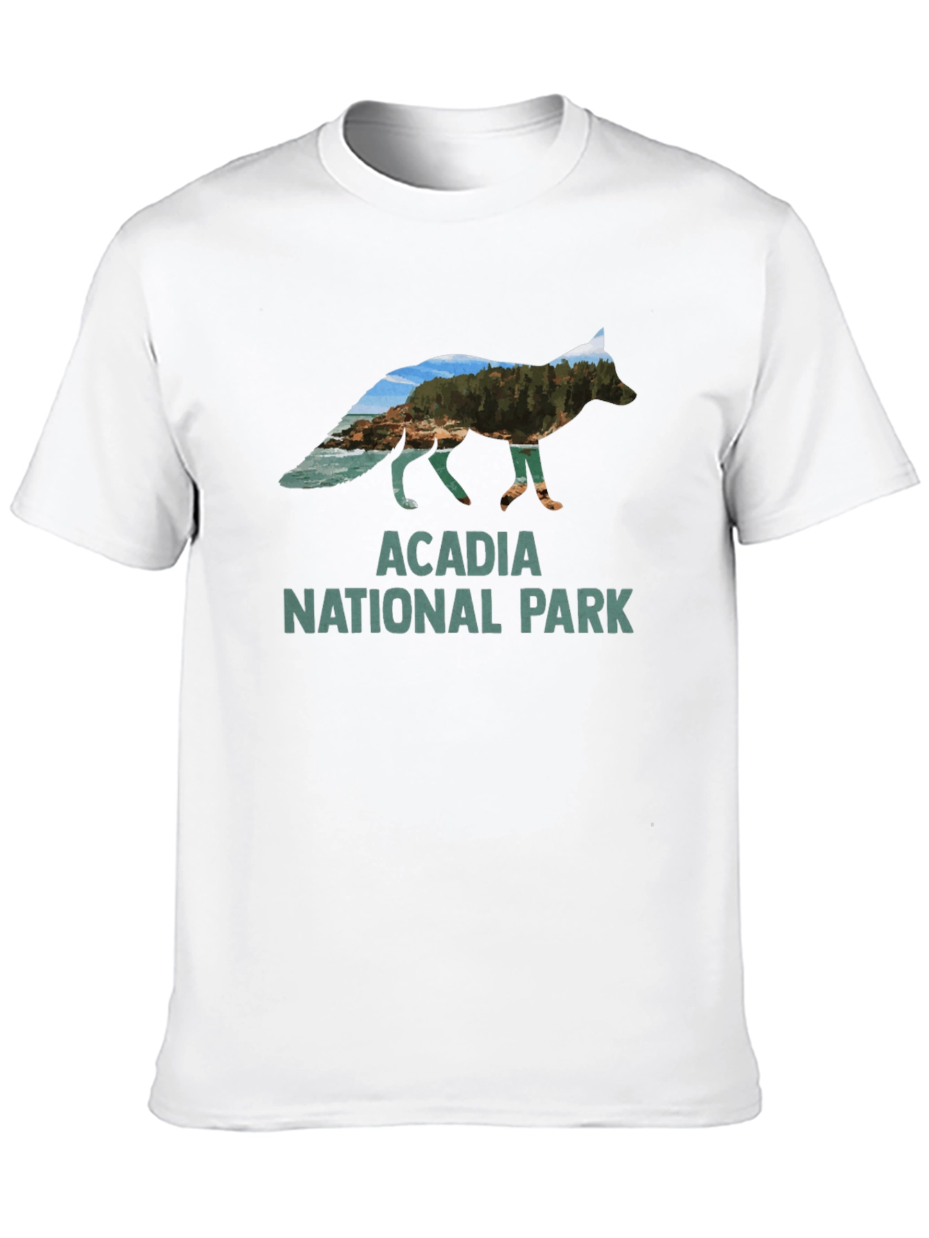 Acadia National Park Fox Graphic T-Shirt