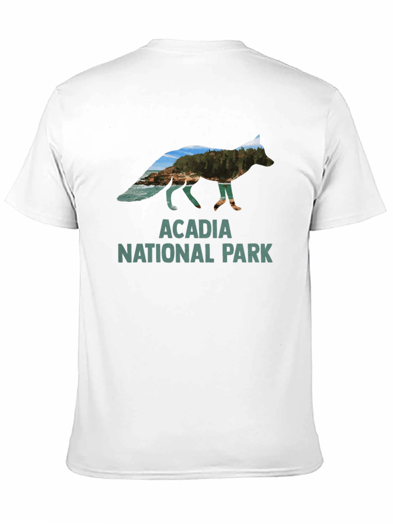 Acadia National Park Fox Graphic T-Shirt