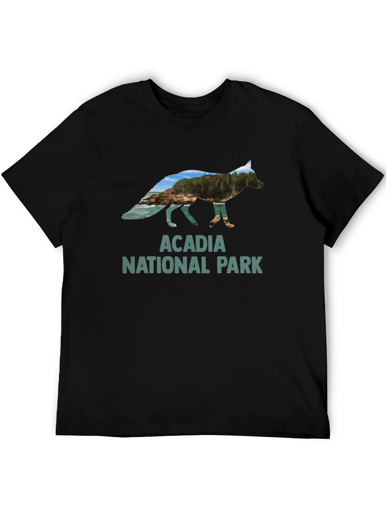 Acadia National Park Fox Graphic T-Shirt