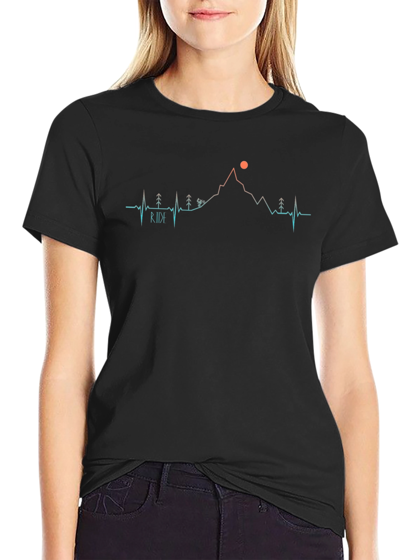 Ride Heartbeat Mountain Bike T-Shirt