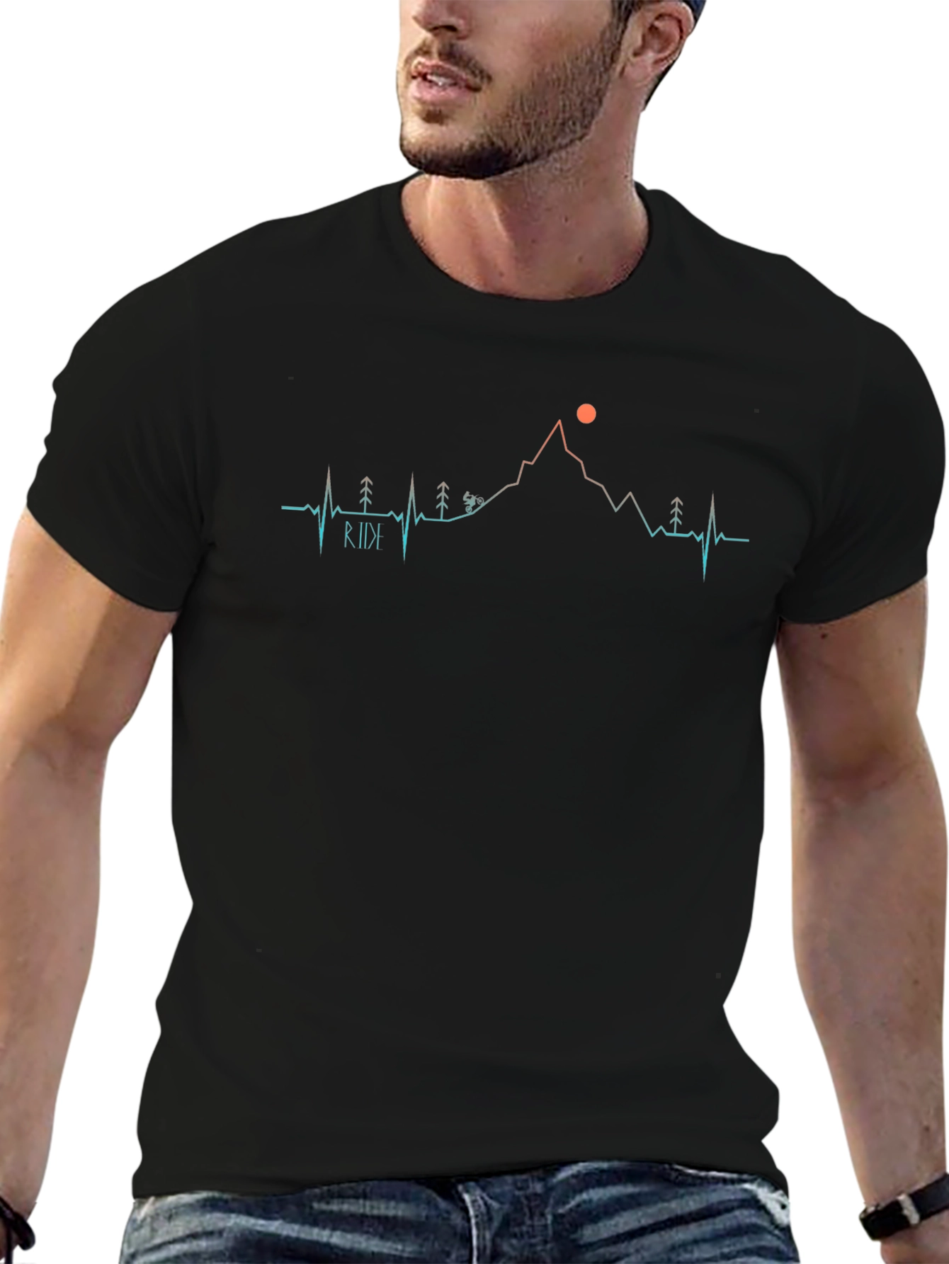 Ride Heartbeat Mountain Bike T-Shirt