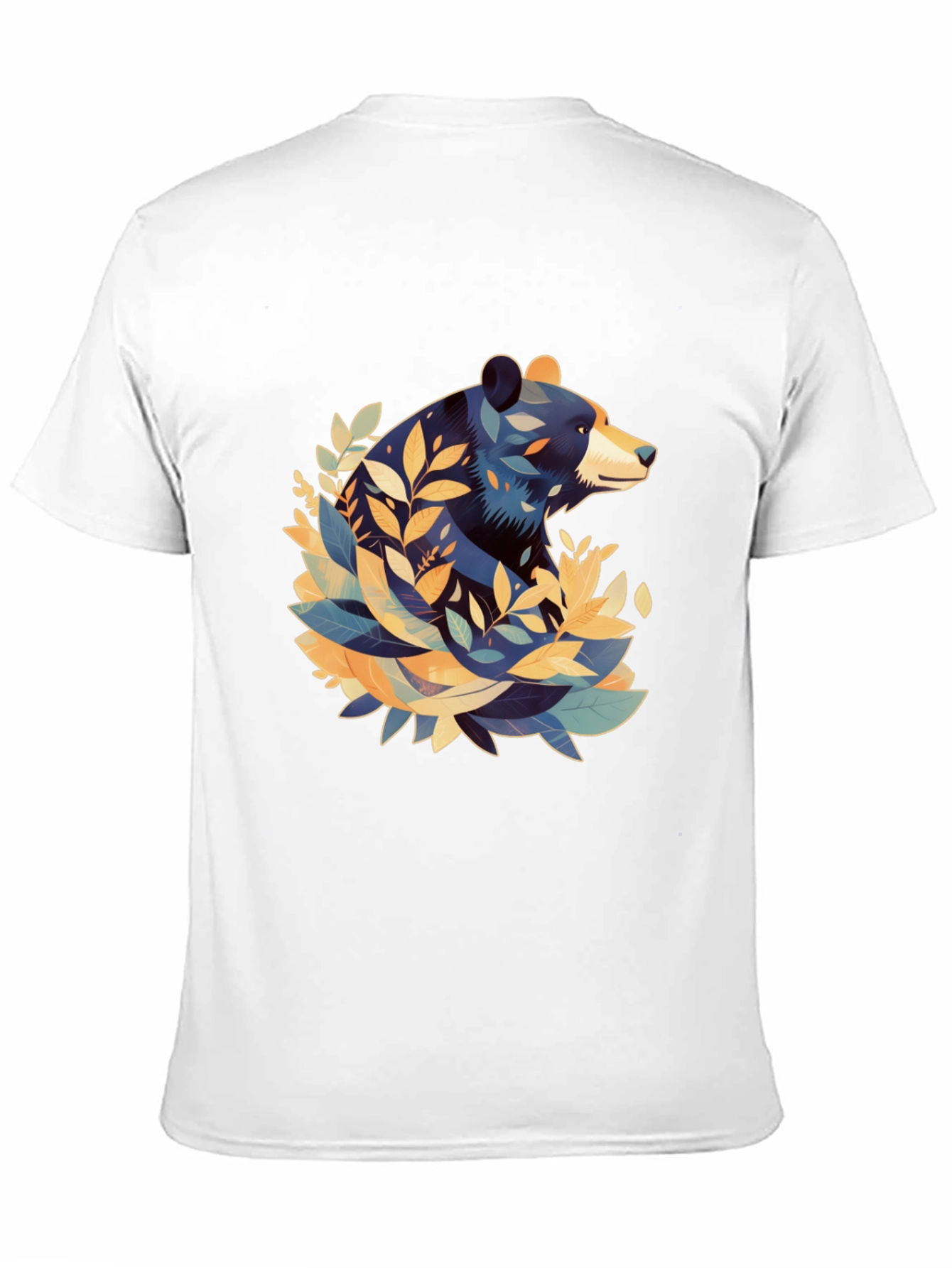 Bear Graphic Tee - Stylish Mens Black T-Shirt