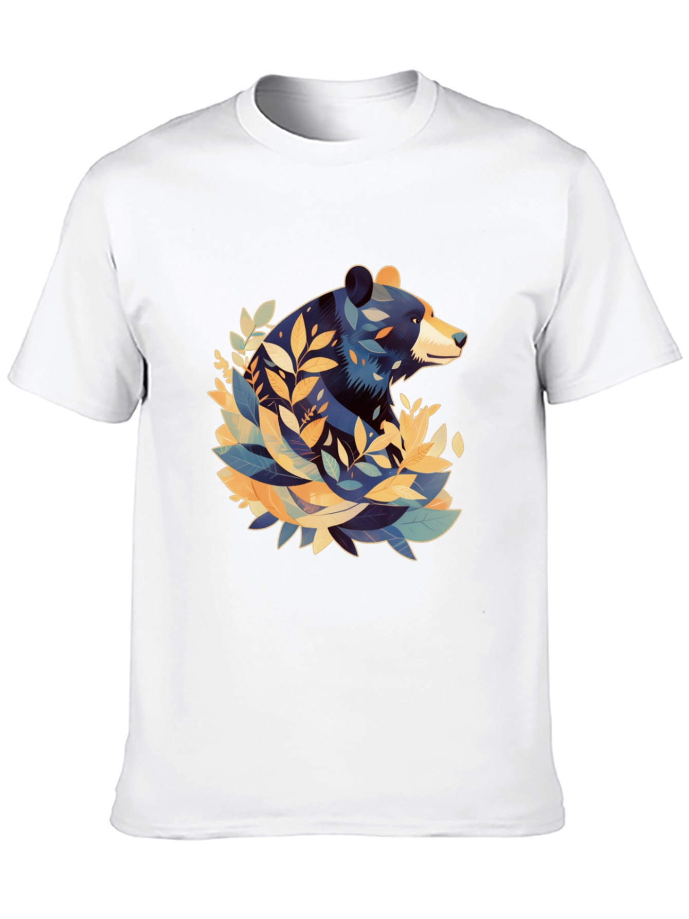 Bear Graphic Tee - Stylish Mens Black T-Shirt