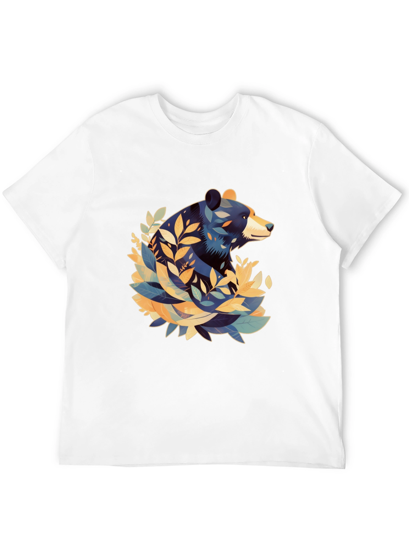 Bear Graphic Tee - Stylish Mens Black T-Shirt