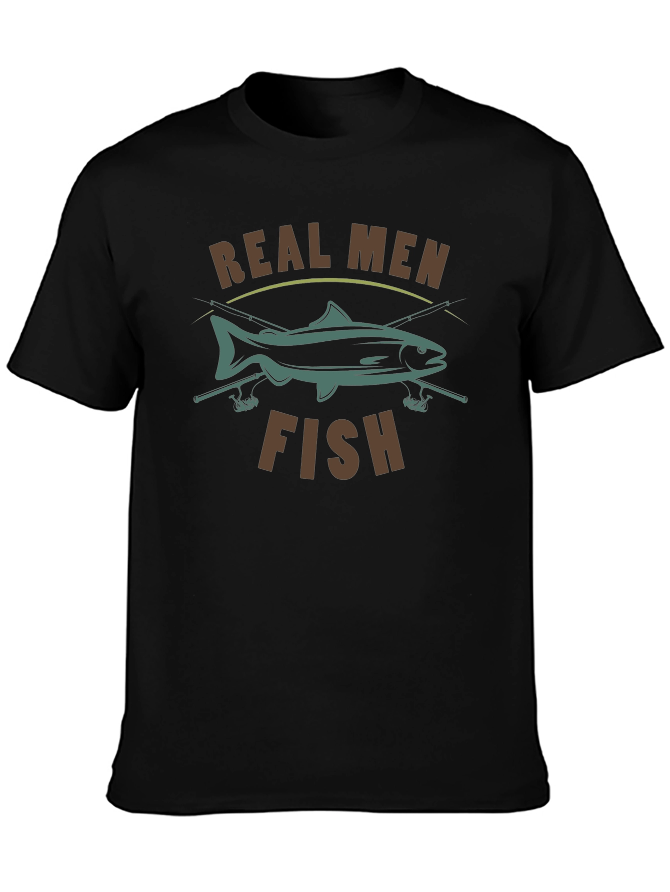 Real Men Fish Graphic Tee