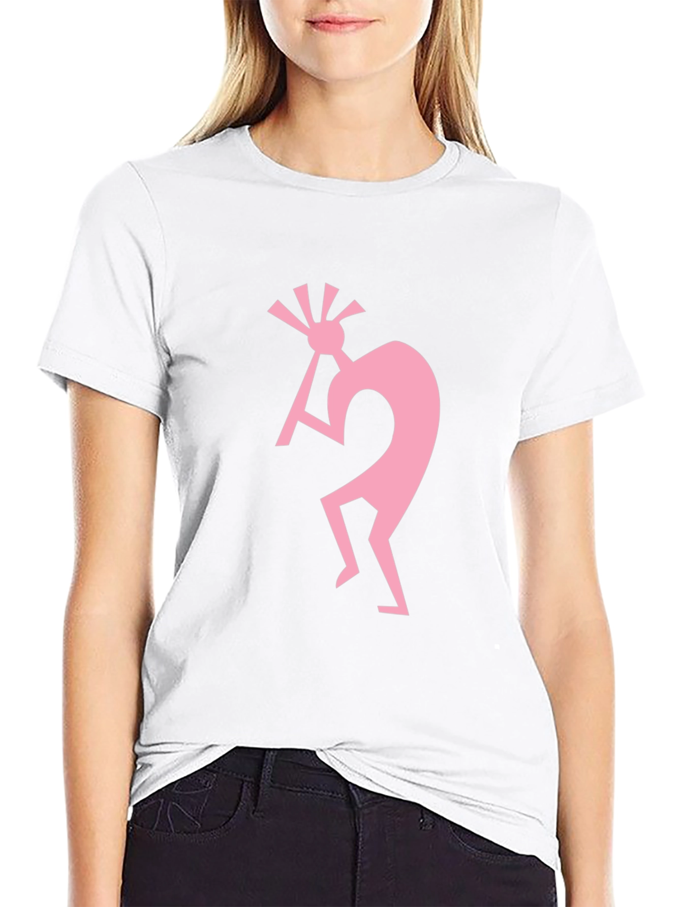 Kokopelli Graphic Tee - Black Cotton