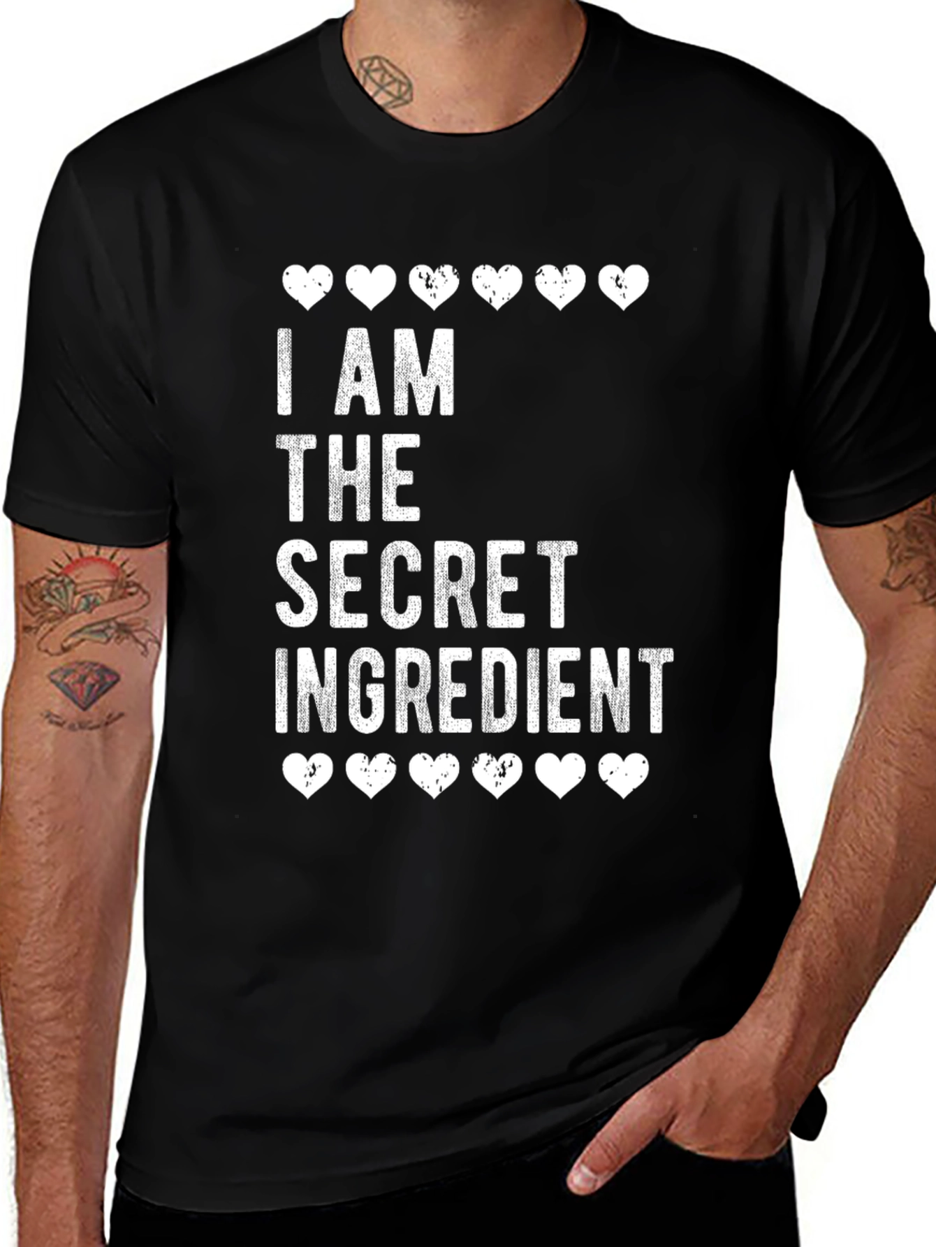 Secret Ingredient T-Shirt - Black Crew Neck Tee