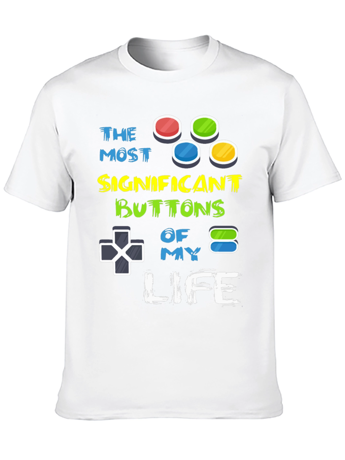 Gamers Life T-Shirt - Controller Buttons Design