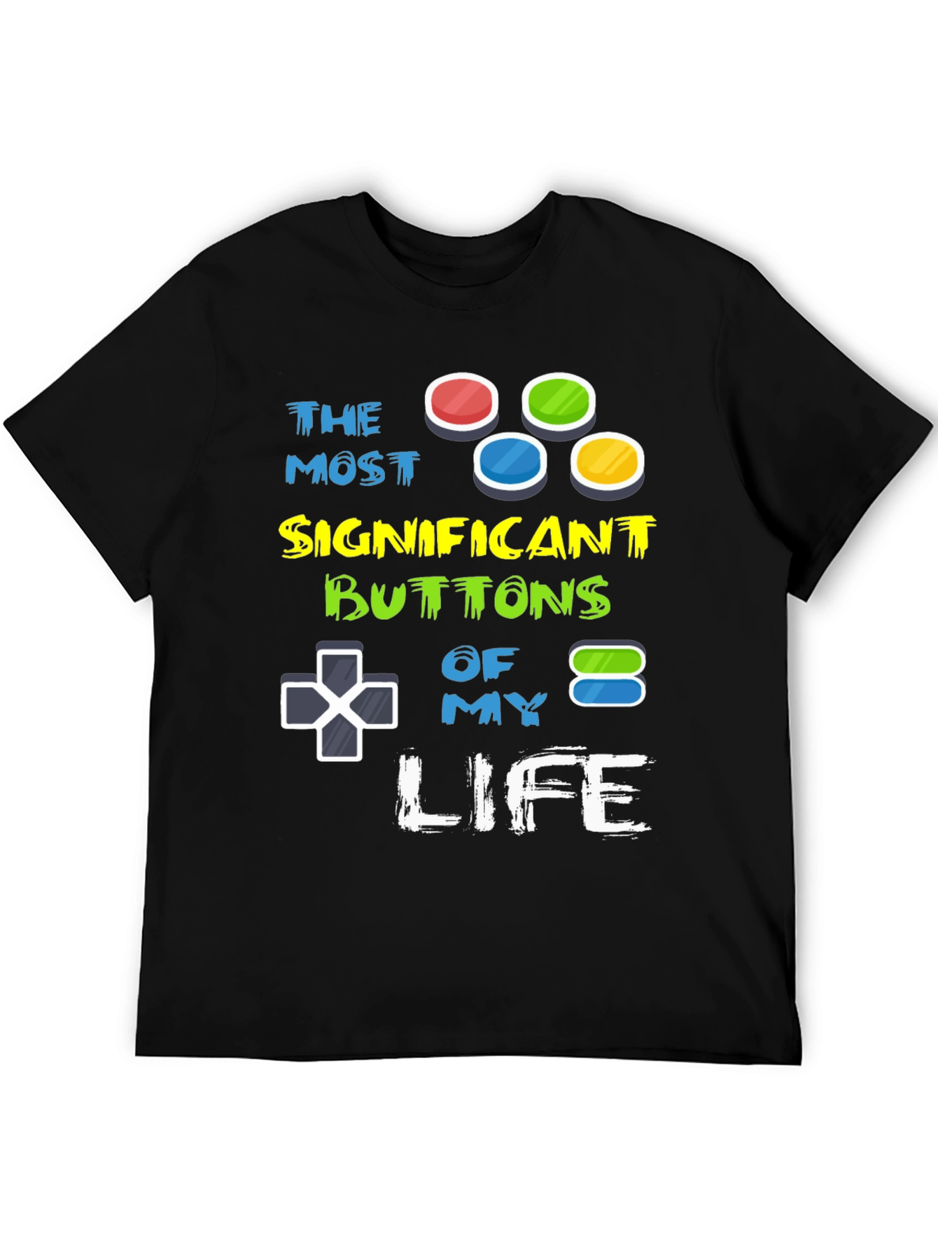 Gamers Life T-Shirt - Controller Buttons Design