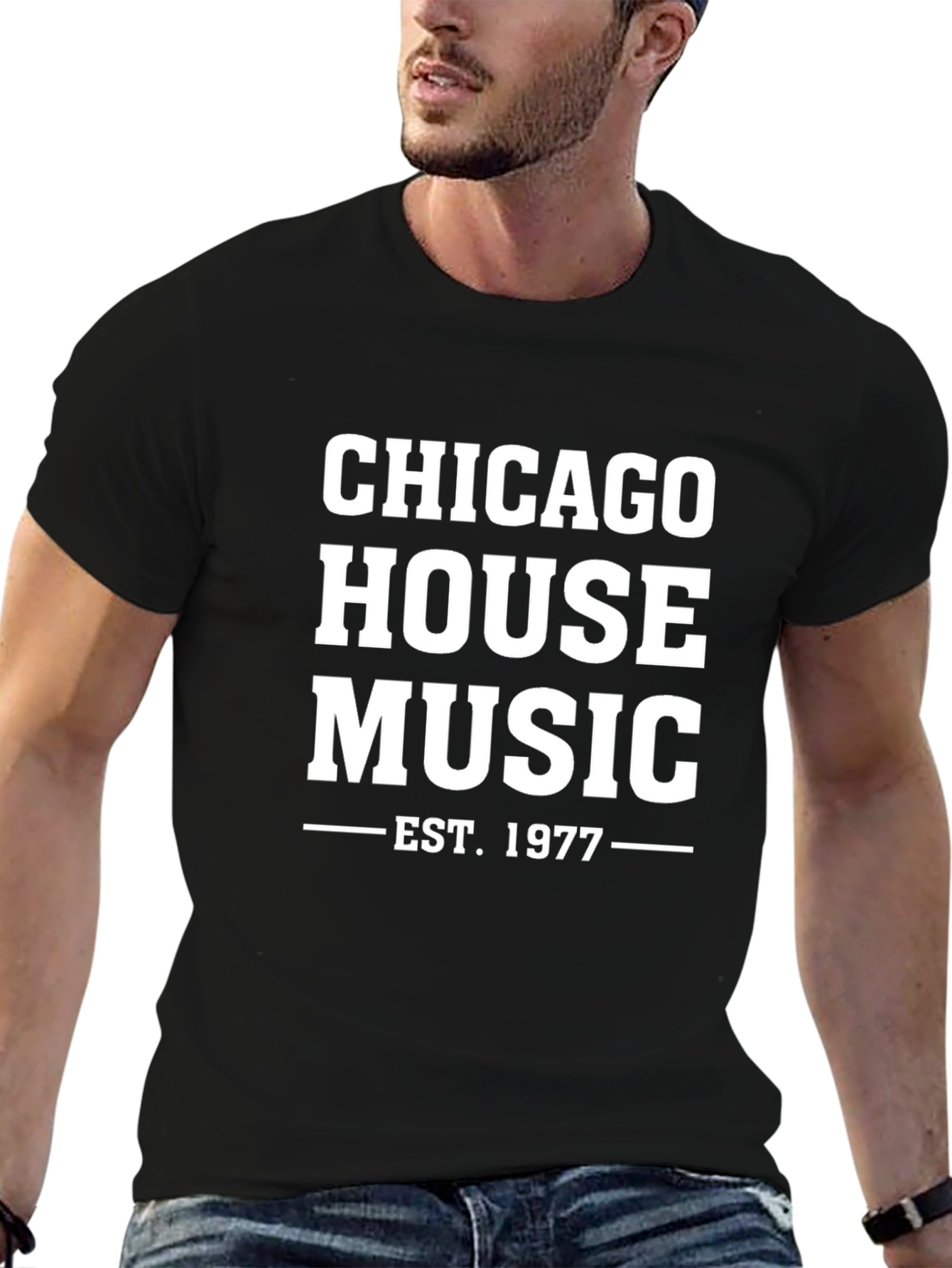 Chicago House Music Est. 1977 Graphic Tee