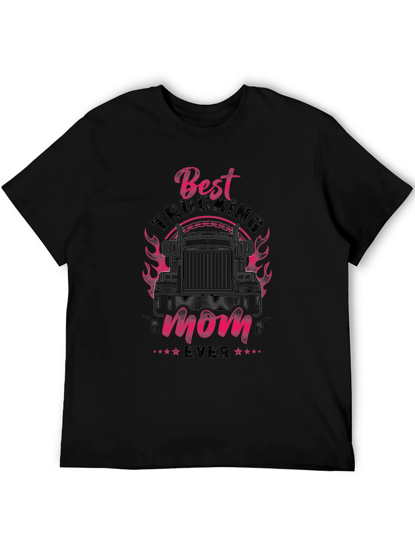 Best Trucking Mom Ever T-Shirt - Black