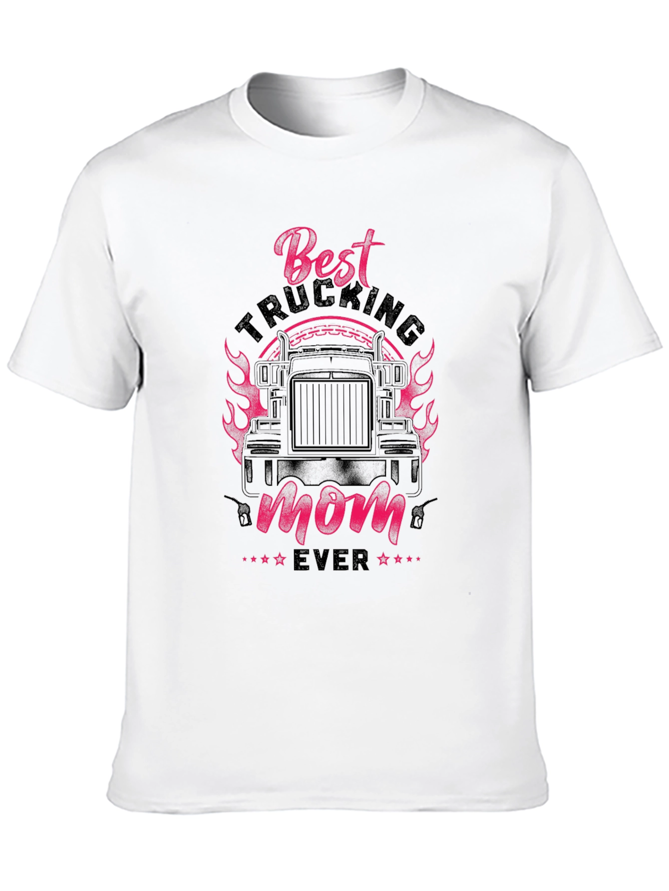 Best Trucking Mom Ever T-Shirt - Black