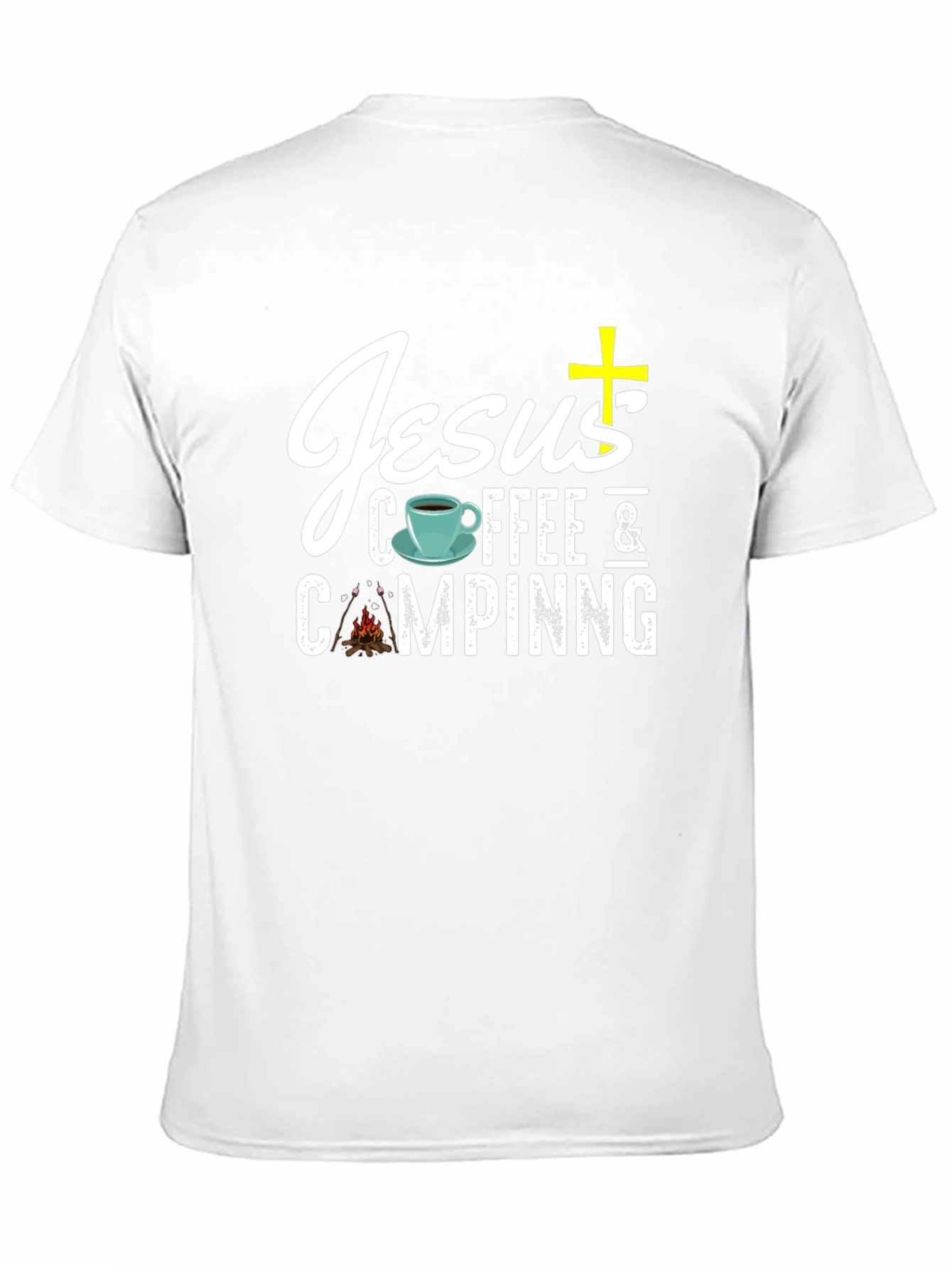 Jesus Coffee & Camping Black T-Shirt