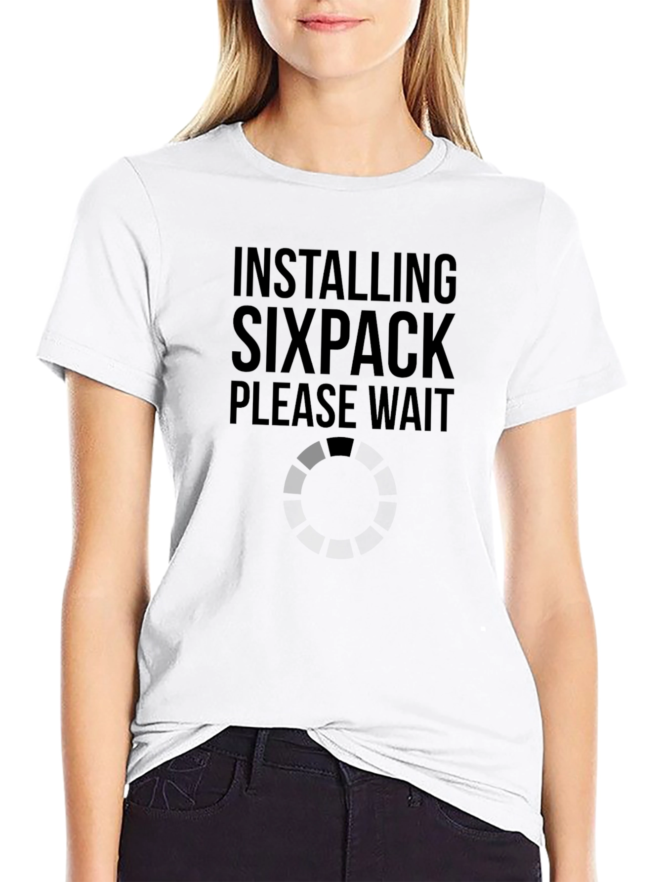 Installing Sixpack Funny Workout T-Shirt
