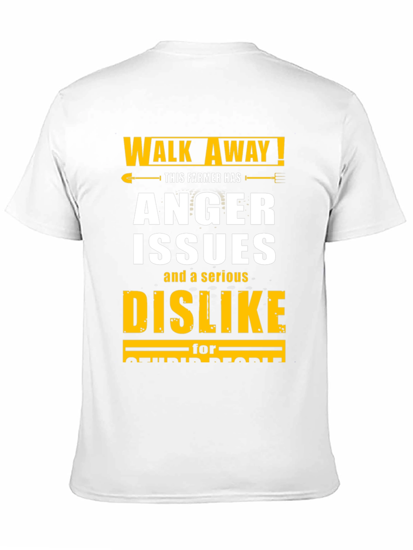 Walk Away! Farmer Anger Issues Novelty Graphic Tee