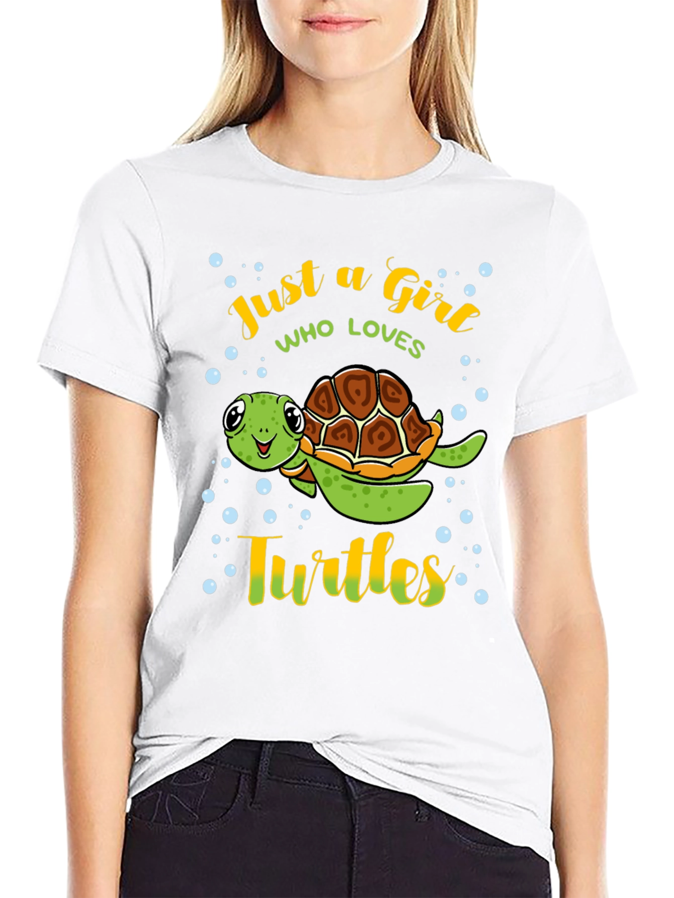Just a Girl Who Loves Turtles T-Shirt