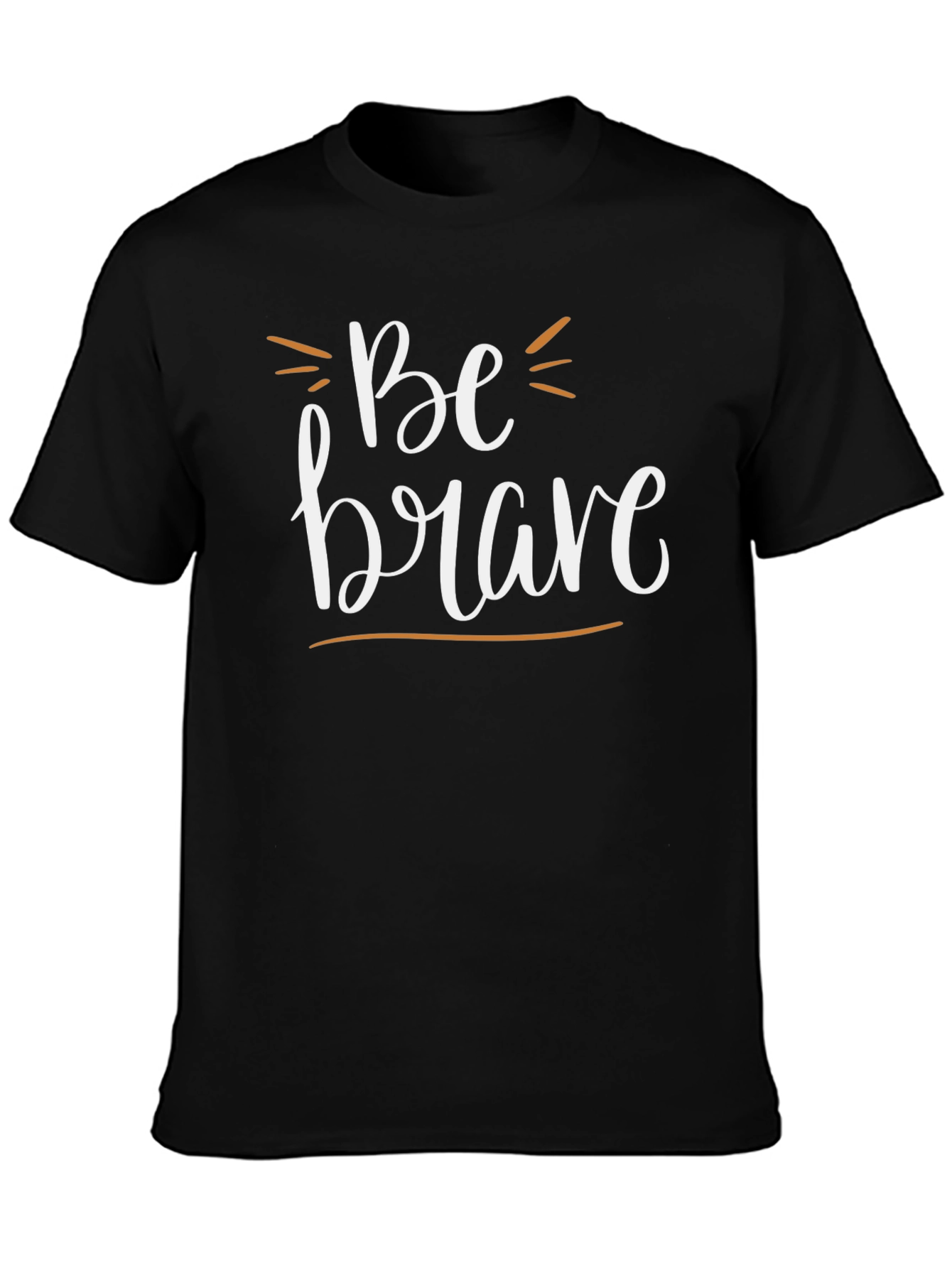 Be Brave Black Graphic Tee Shirt