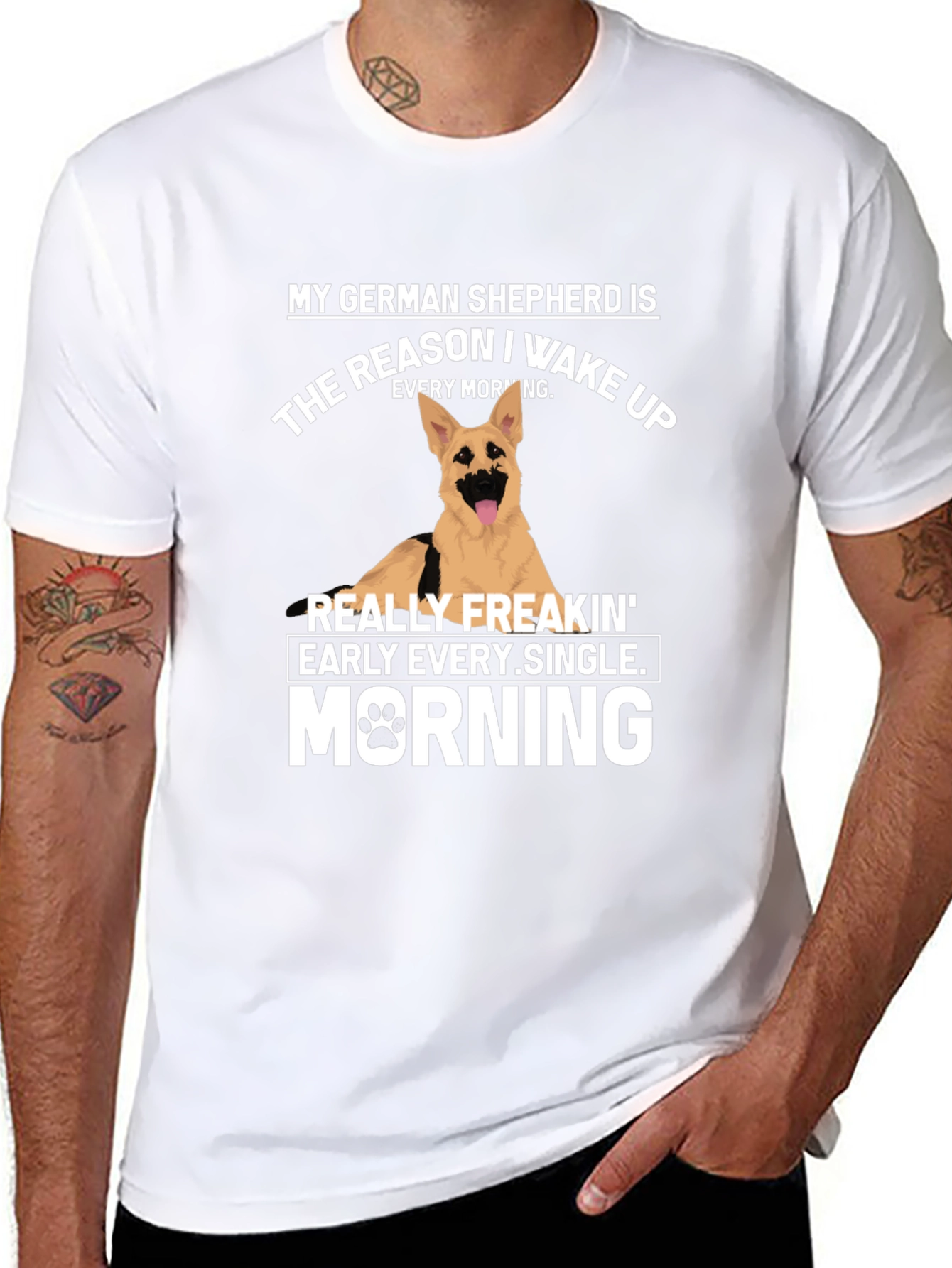 German Shepherd Wake Up T-Shirt