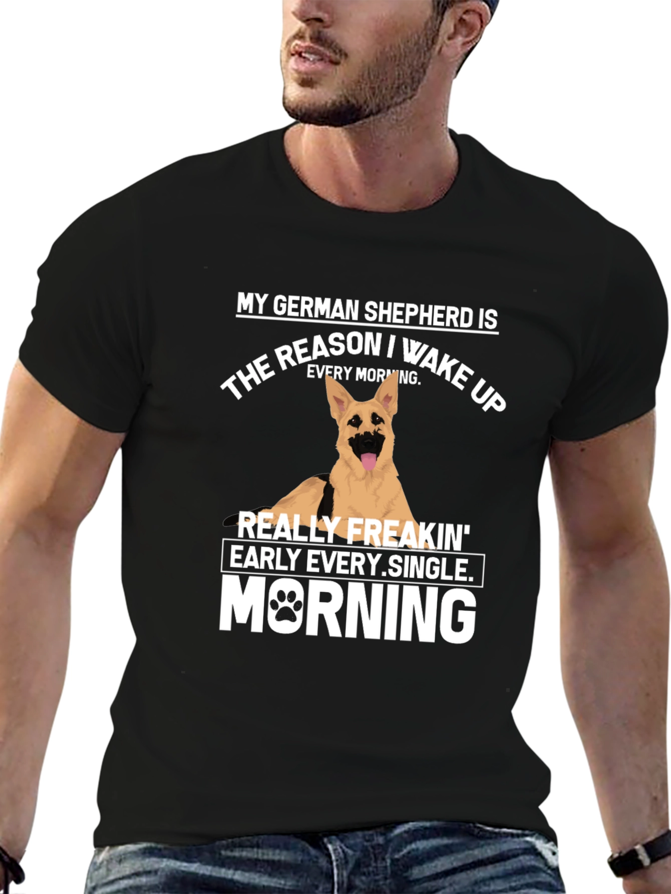 German Shepherd Wake Up T-Shirt