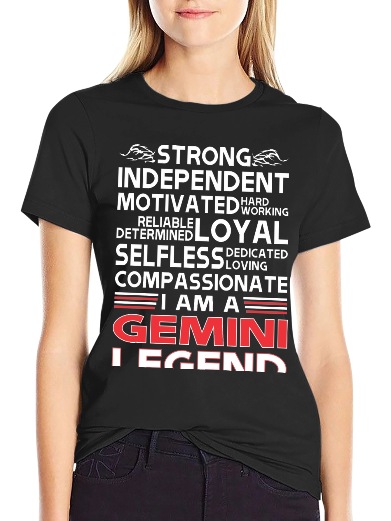 Gemini Legend T-Shirt: Strong Independent & Compassionate