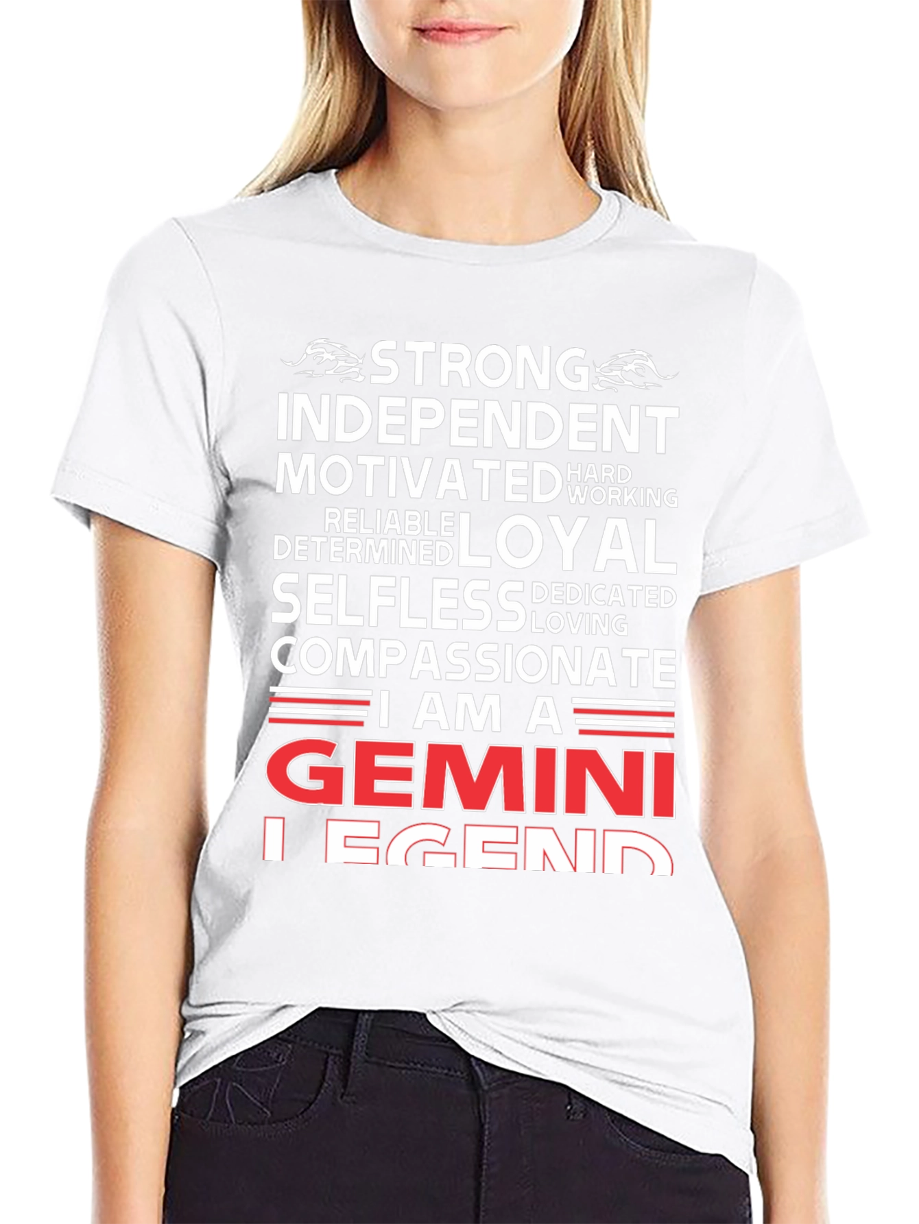 Gemini Legend T-Shirt: Strong Independent & Compassionate