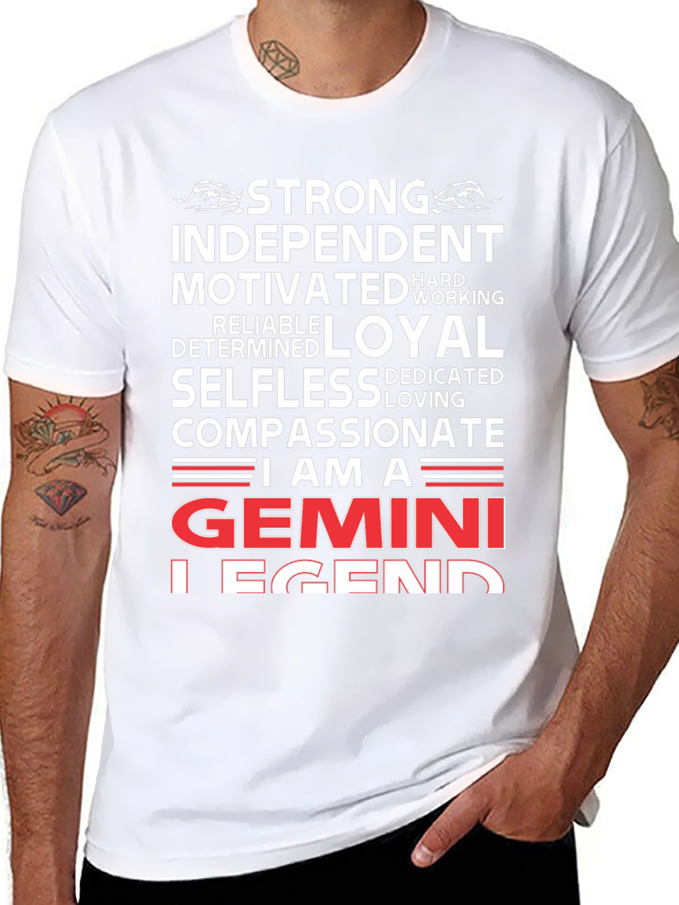 Gemini Legend T-Shirt: Strong Independent & Compassionate