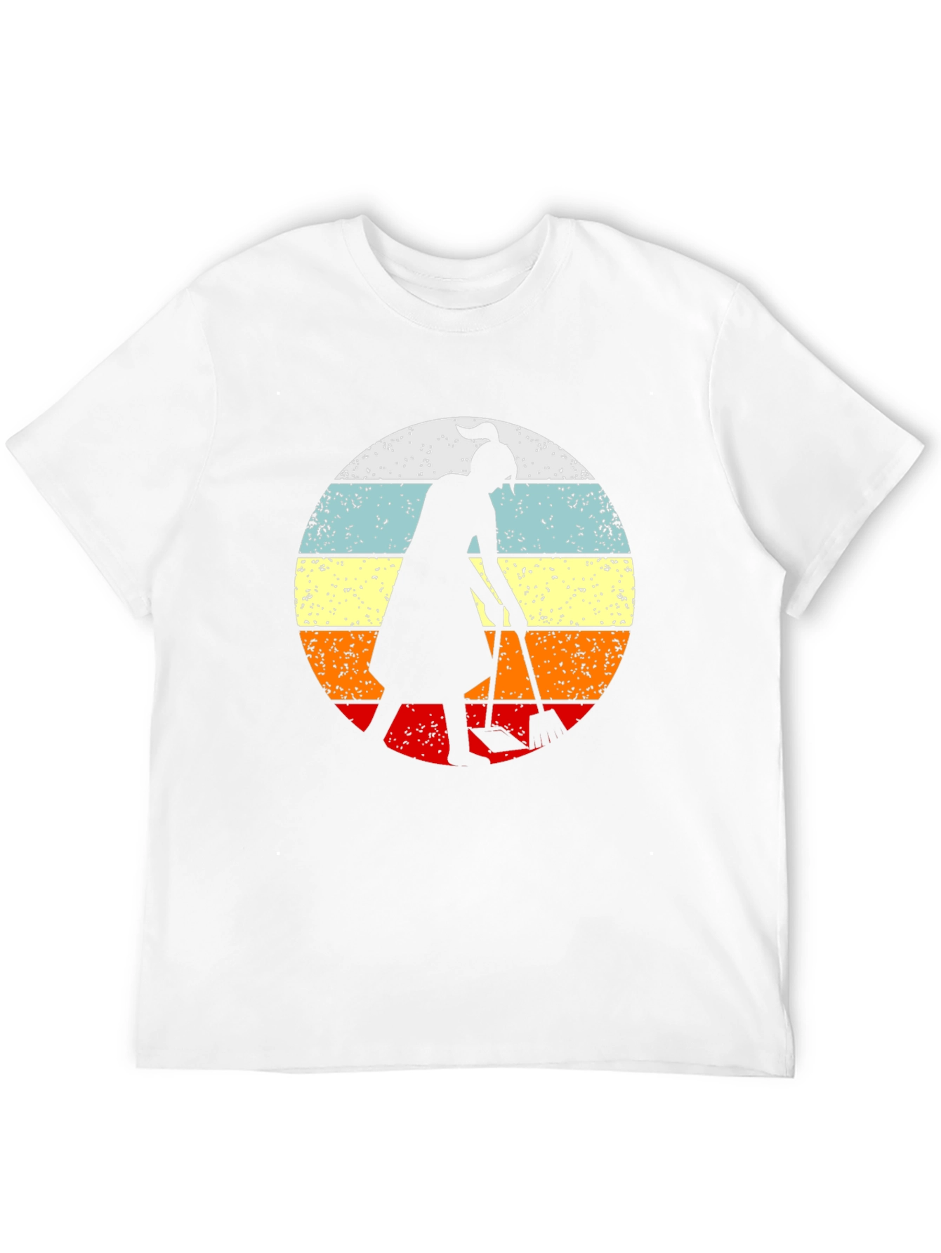 Retro Sunset Gardener T-Shirt - Black