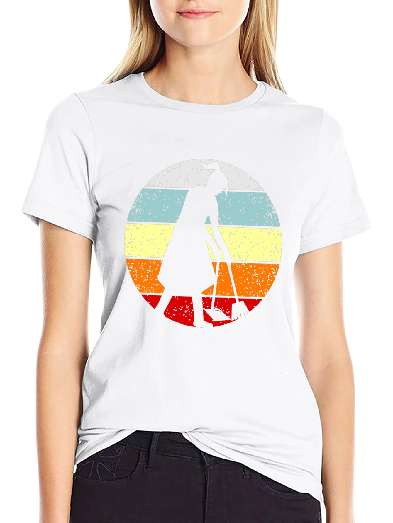 Retro Sunset Gardener T-Shirt - Black