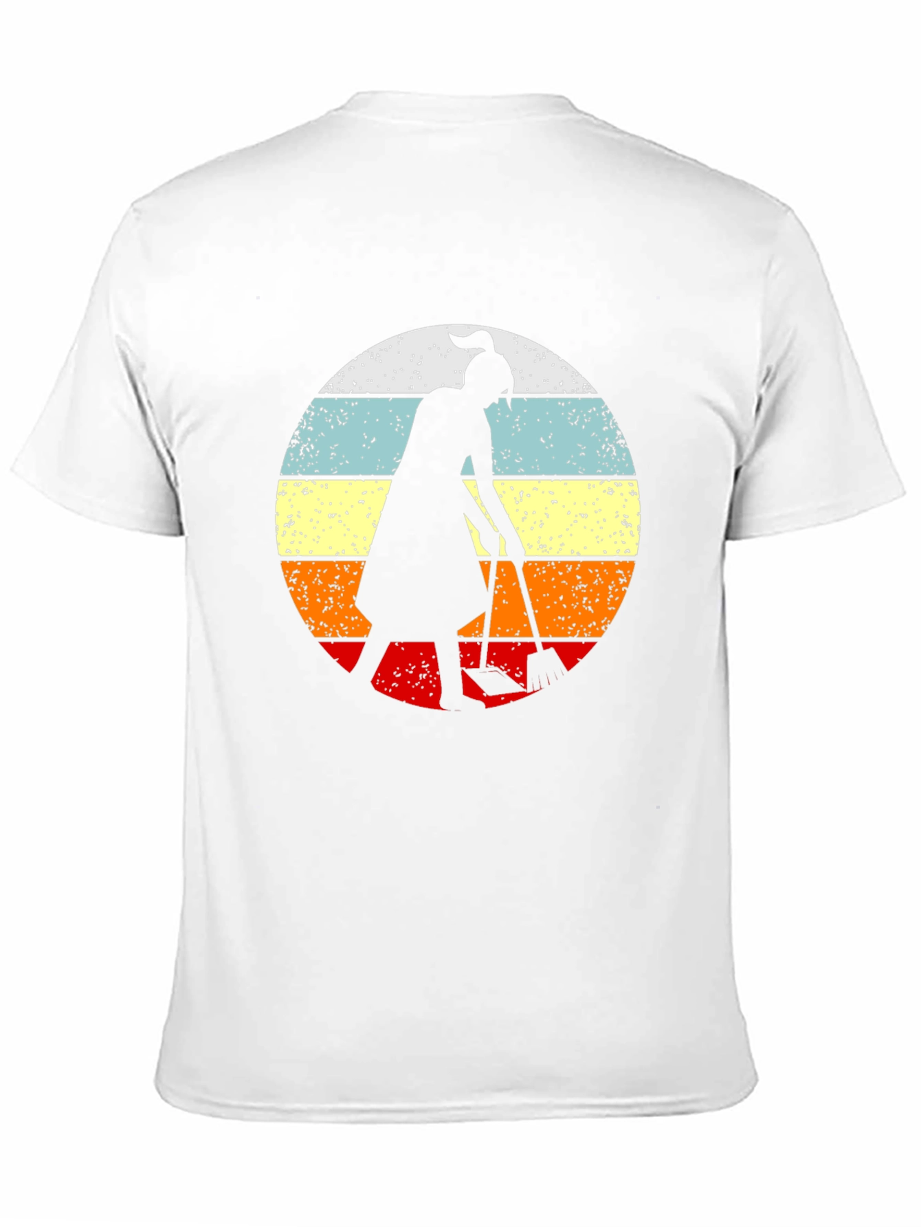 Retro Sunset Gardener T-Shirt - Black