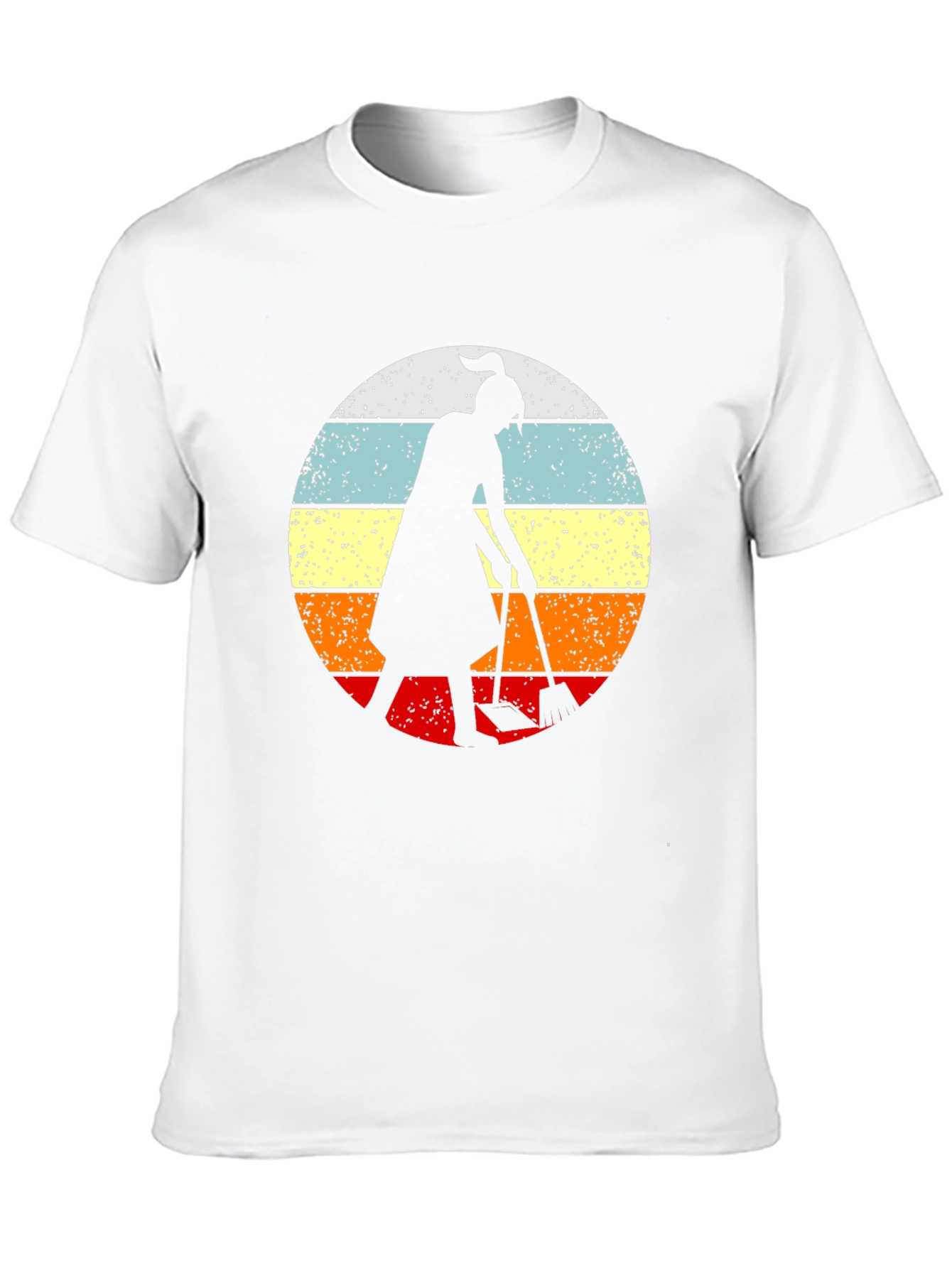 Retro Sunset Gardener T-Shirt - Black