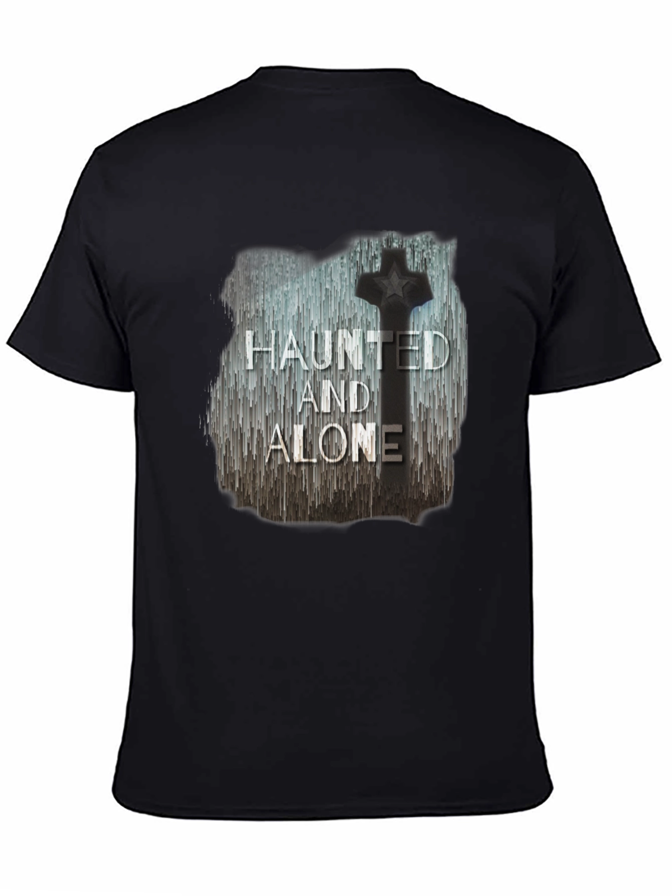 Haunted and Alone Gothic Graphic T-Shirt
