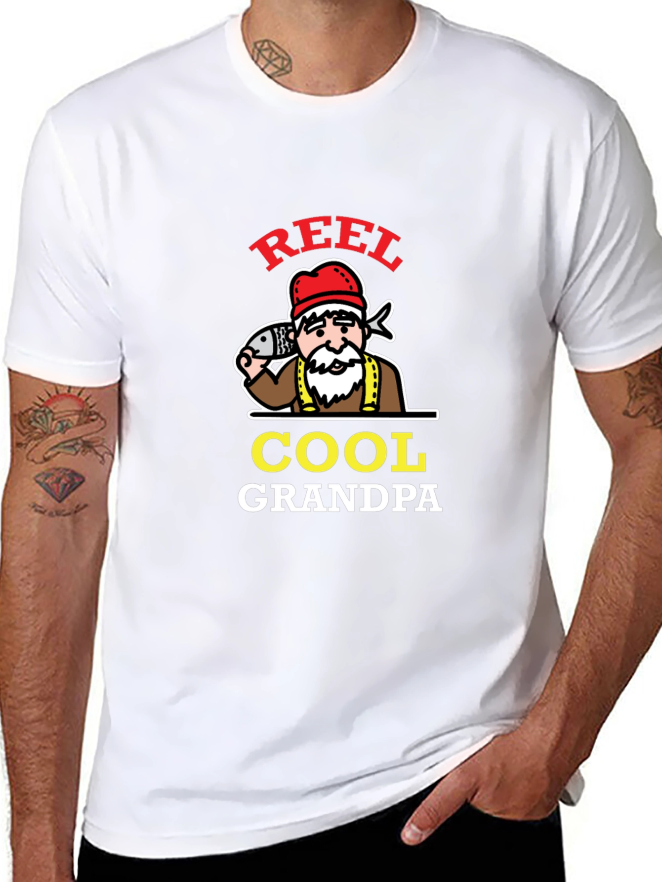 Reel Cool Grandpa T-Shirt Fishing