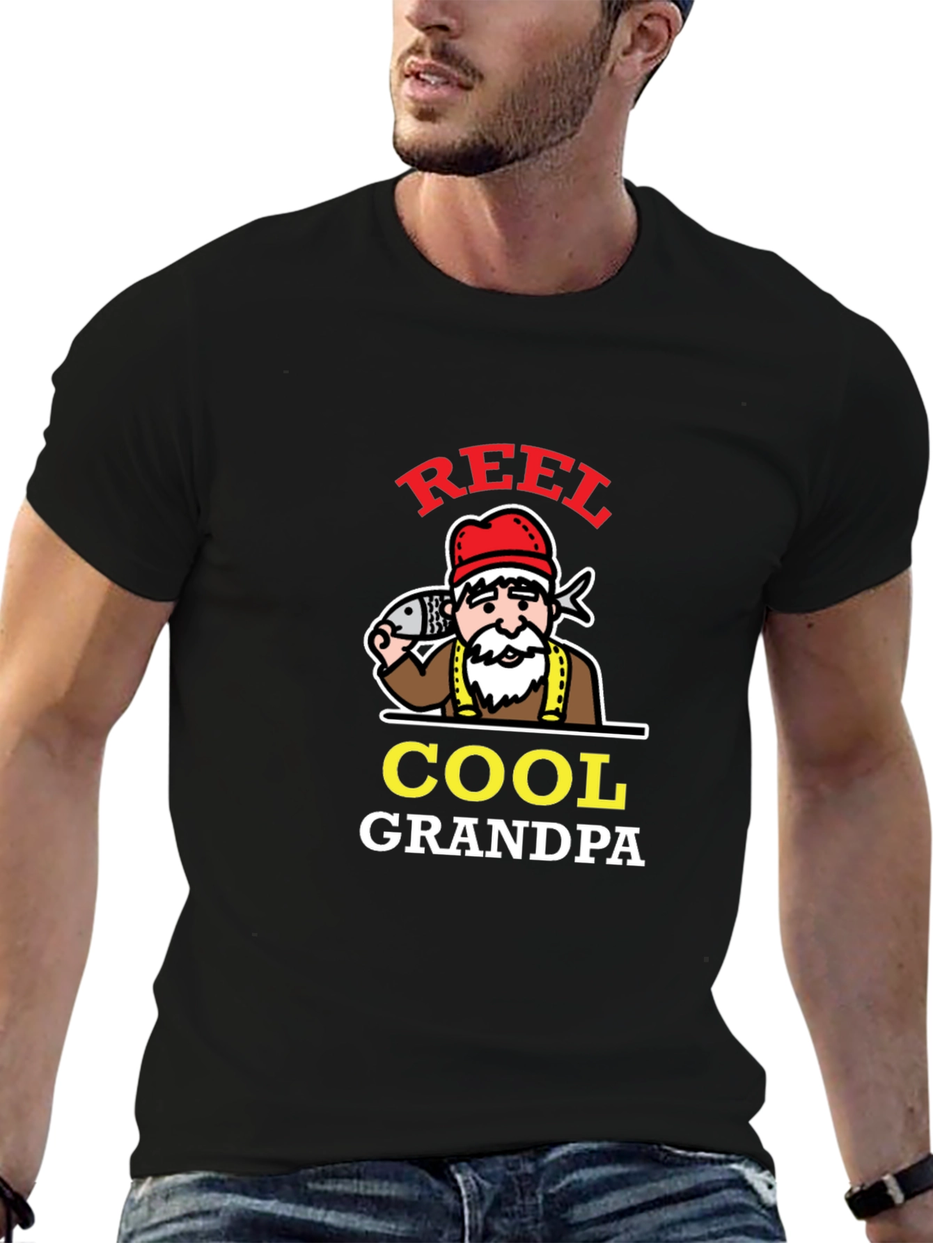 Reel Cool Grandpa T-Shirt Fishing
