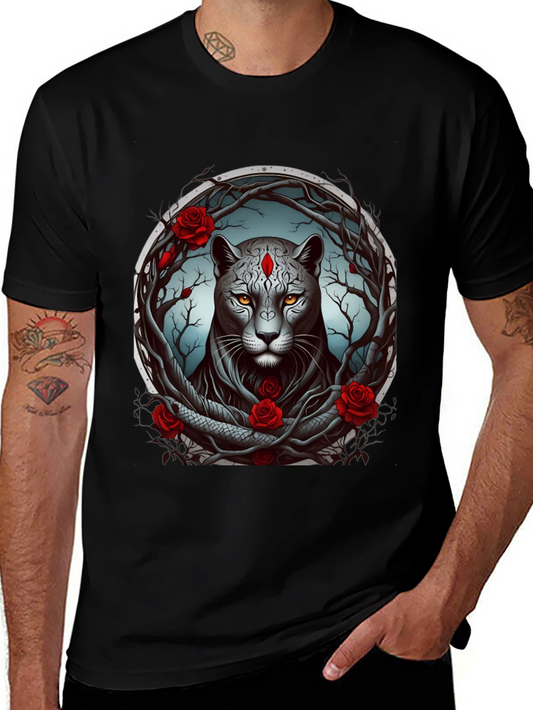 Mystic Panther Graphic Tee - Unique Design