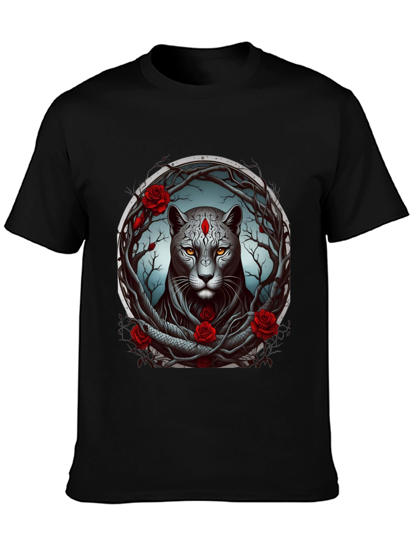 Mystic Panther Graphic Tee - Unique Design