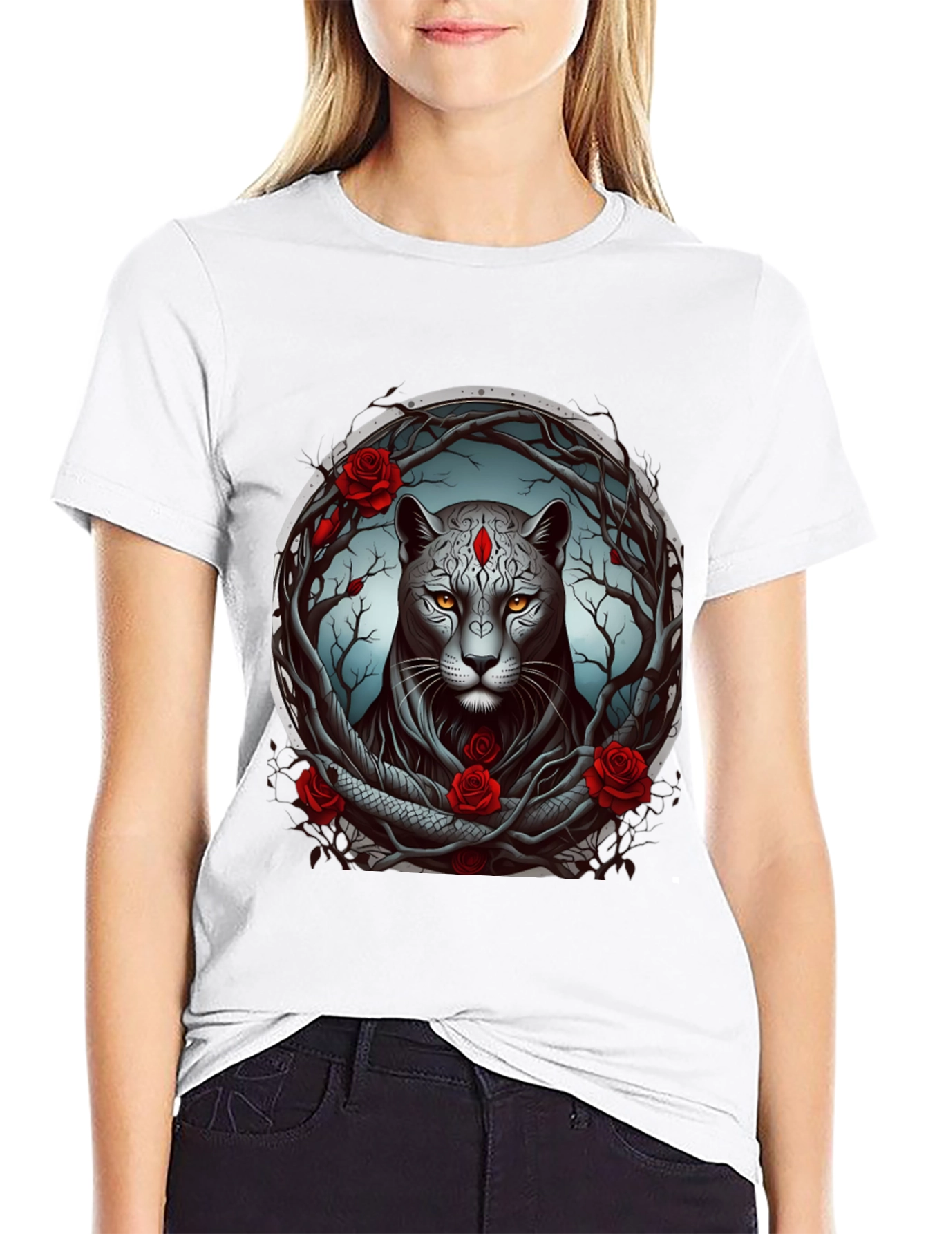 Mystic Panther Graphic Tee - Unique Design