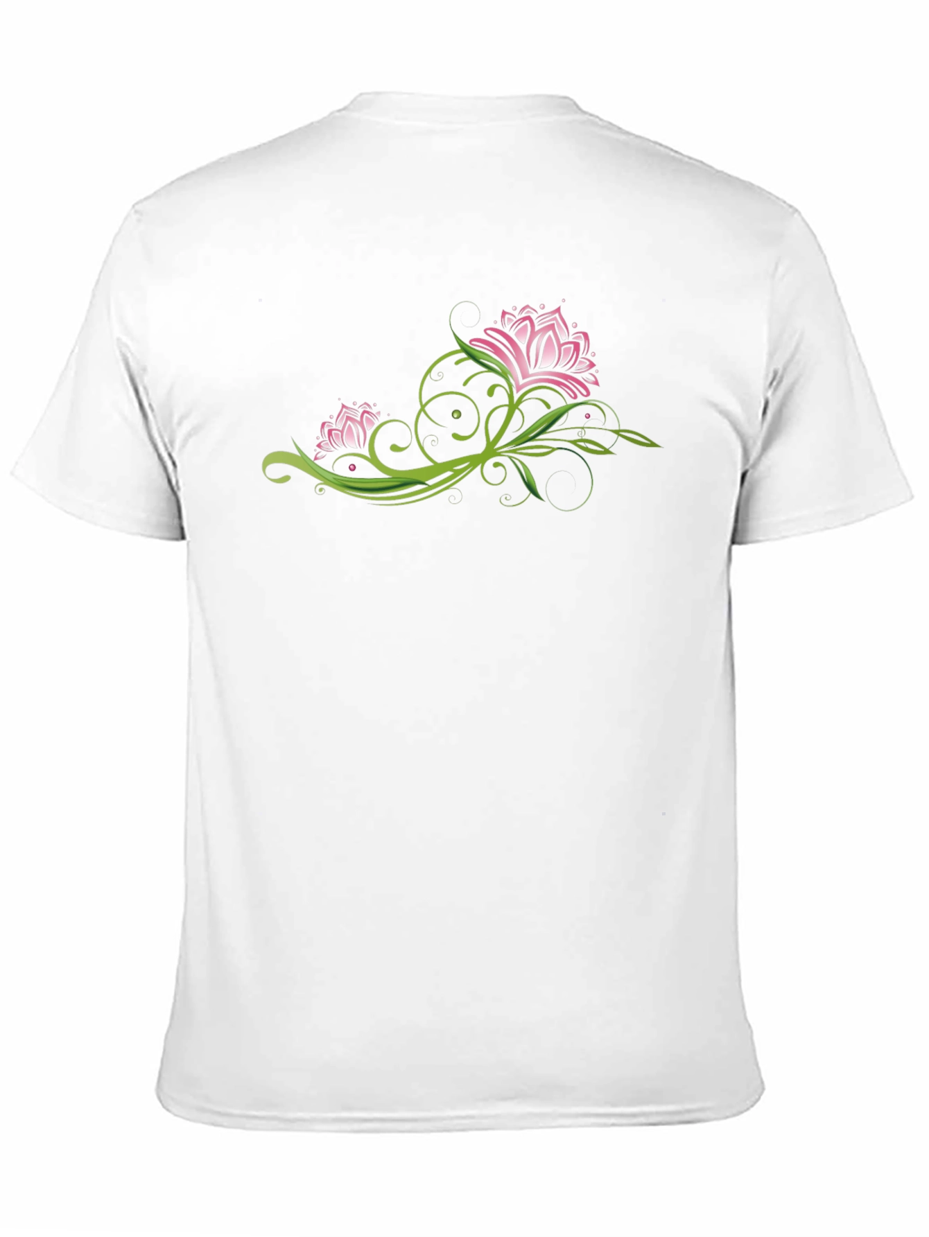 Floral Graphic Black Tee