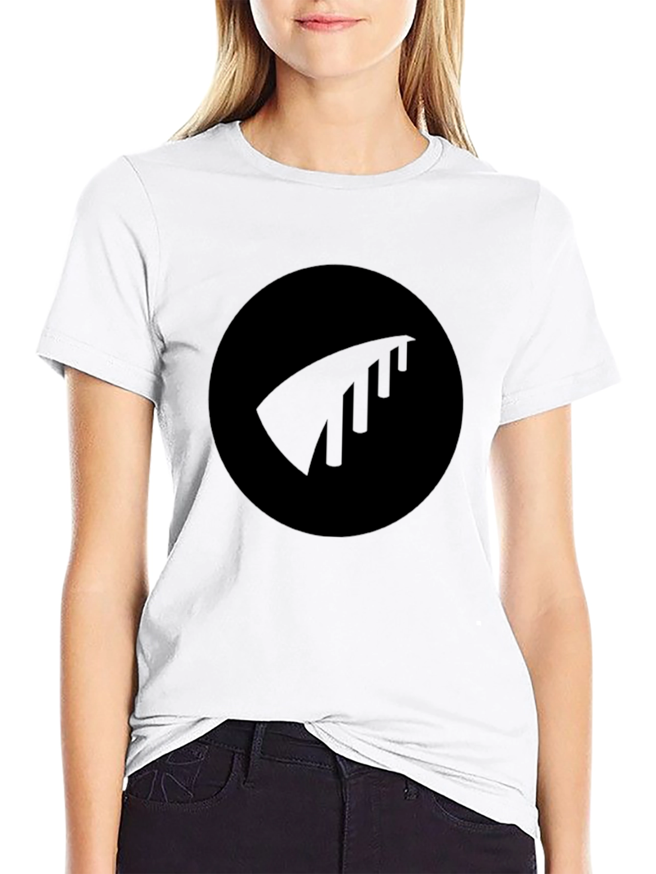 Black Tee with Minimalist Logo
