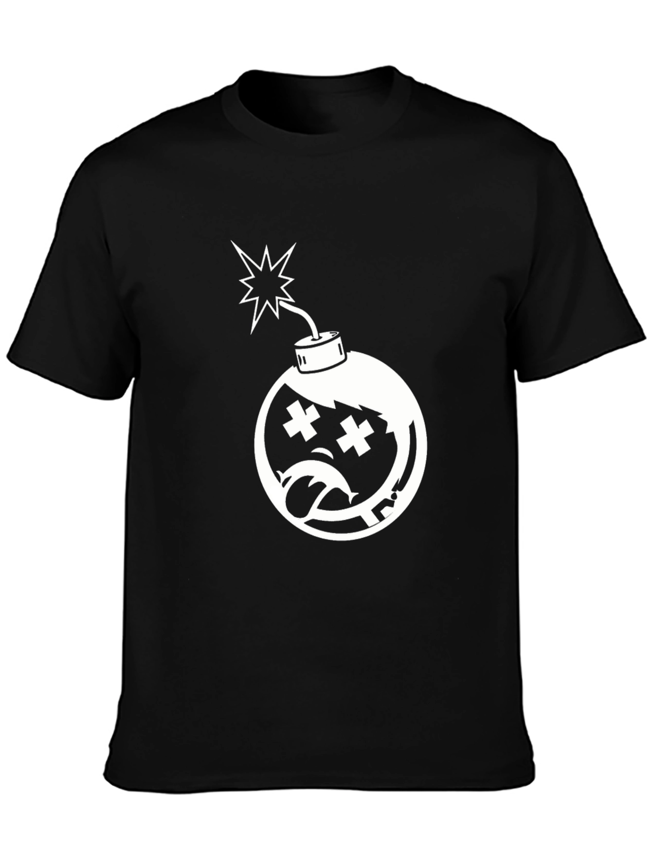 Edgy Bomb Graphic Tee - Classic Black T-Shirt