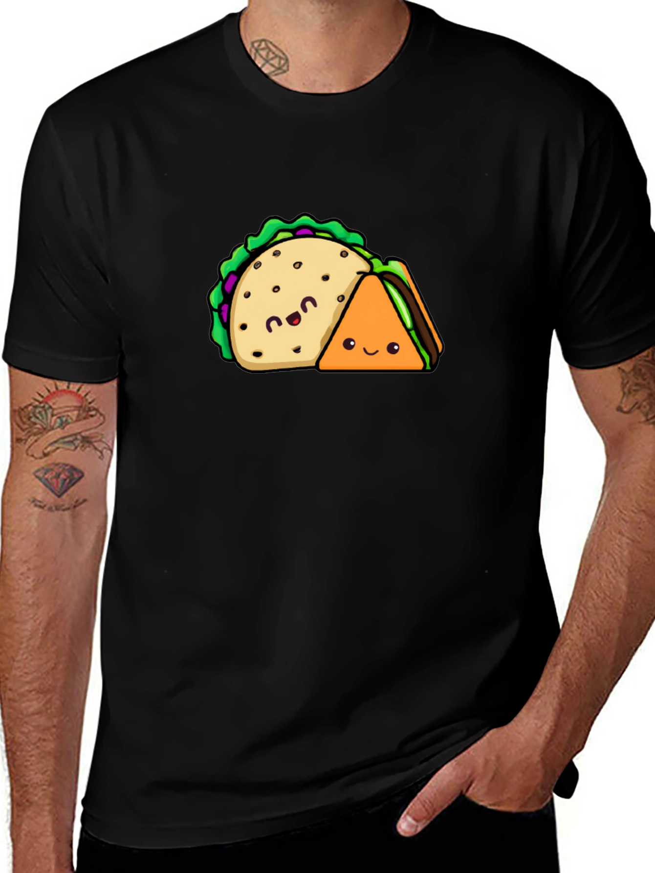 Taco & Sandwich T-Shirt - Cute Foodie Tee