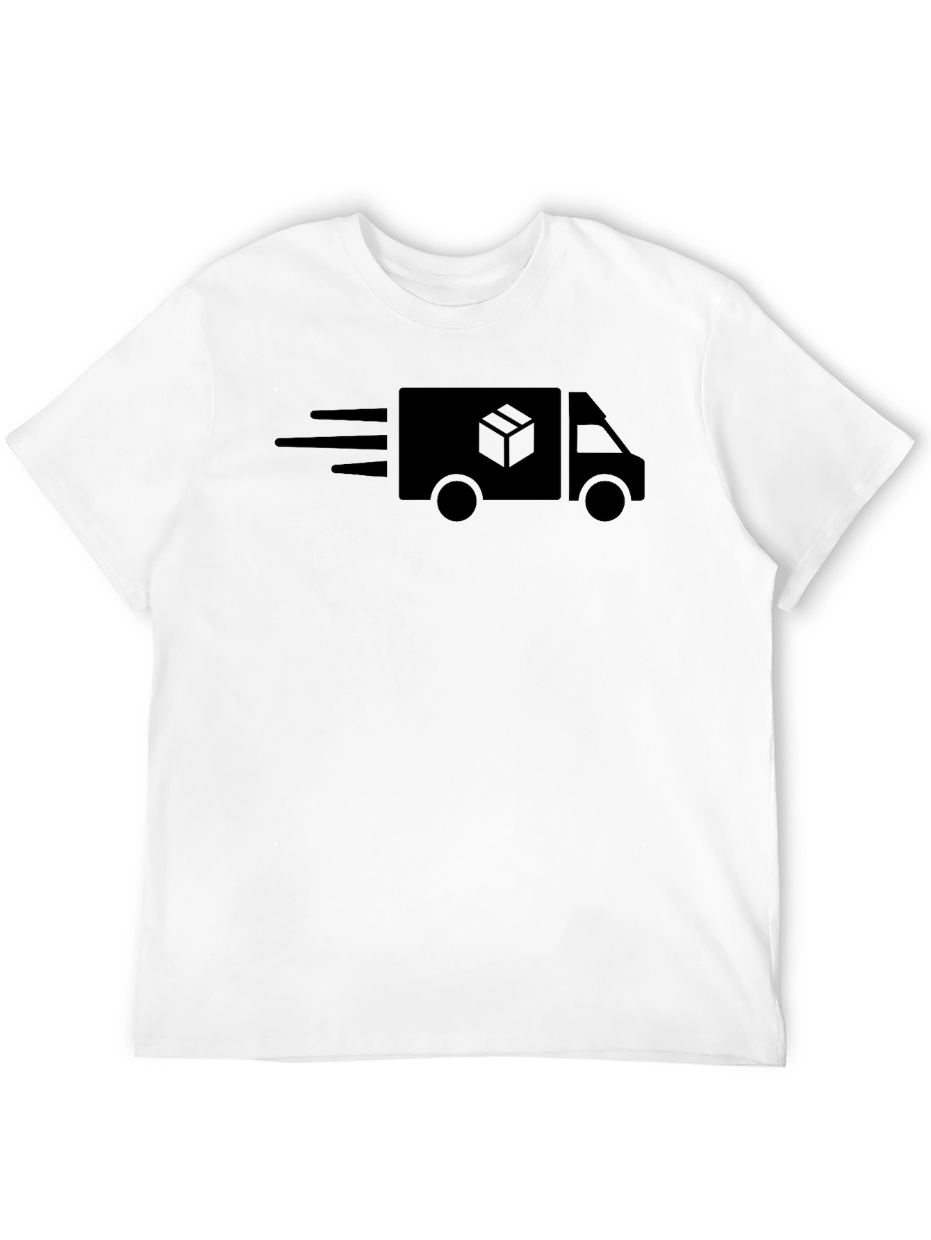 Express Delivery Black Graphic Tee - Fast Shipping